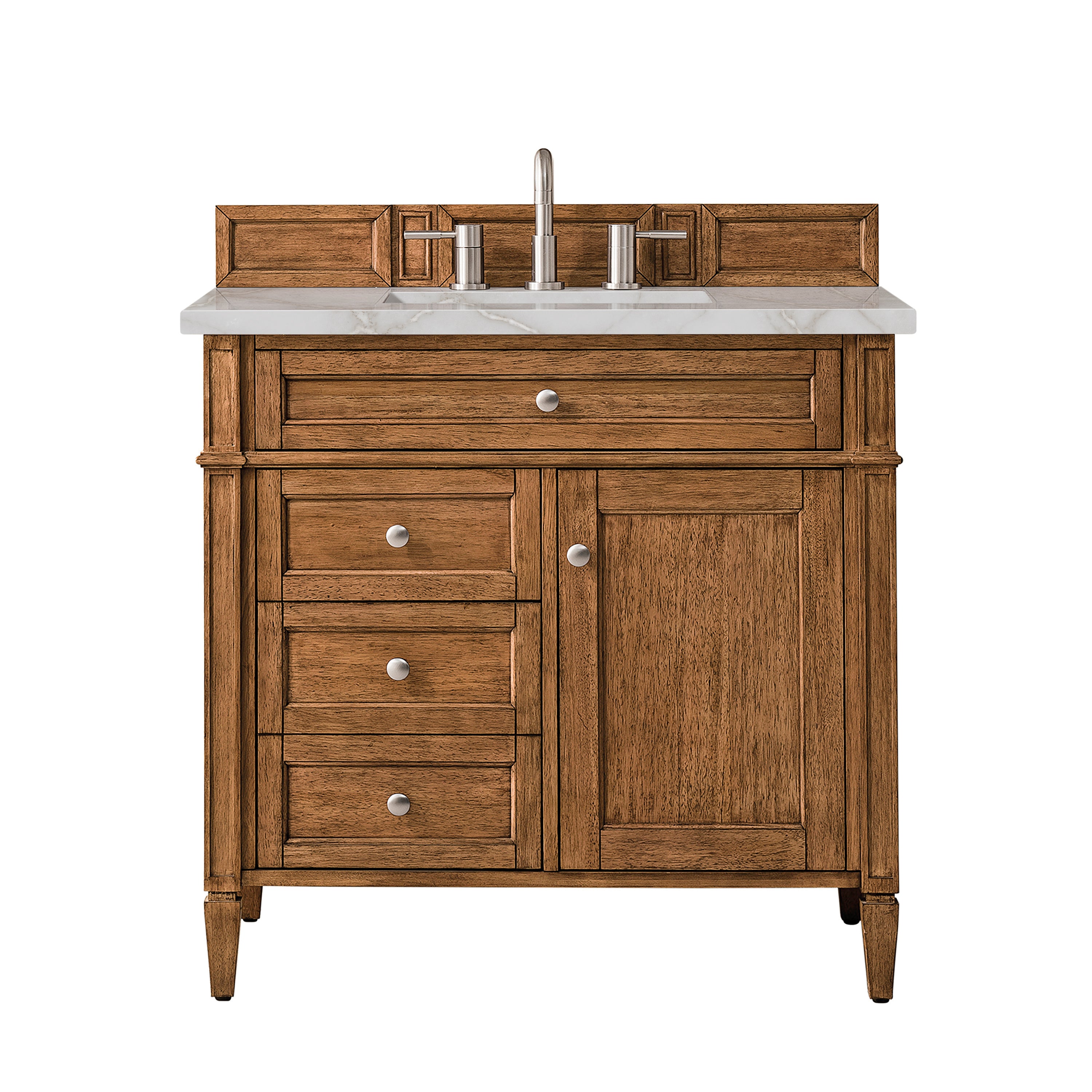 James Martin Vanities Brittany 36" Single Vanity - Saddle Brown
