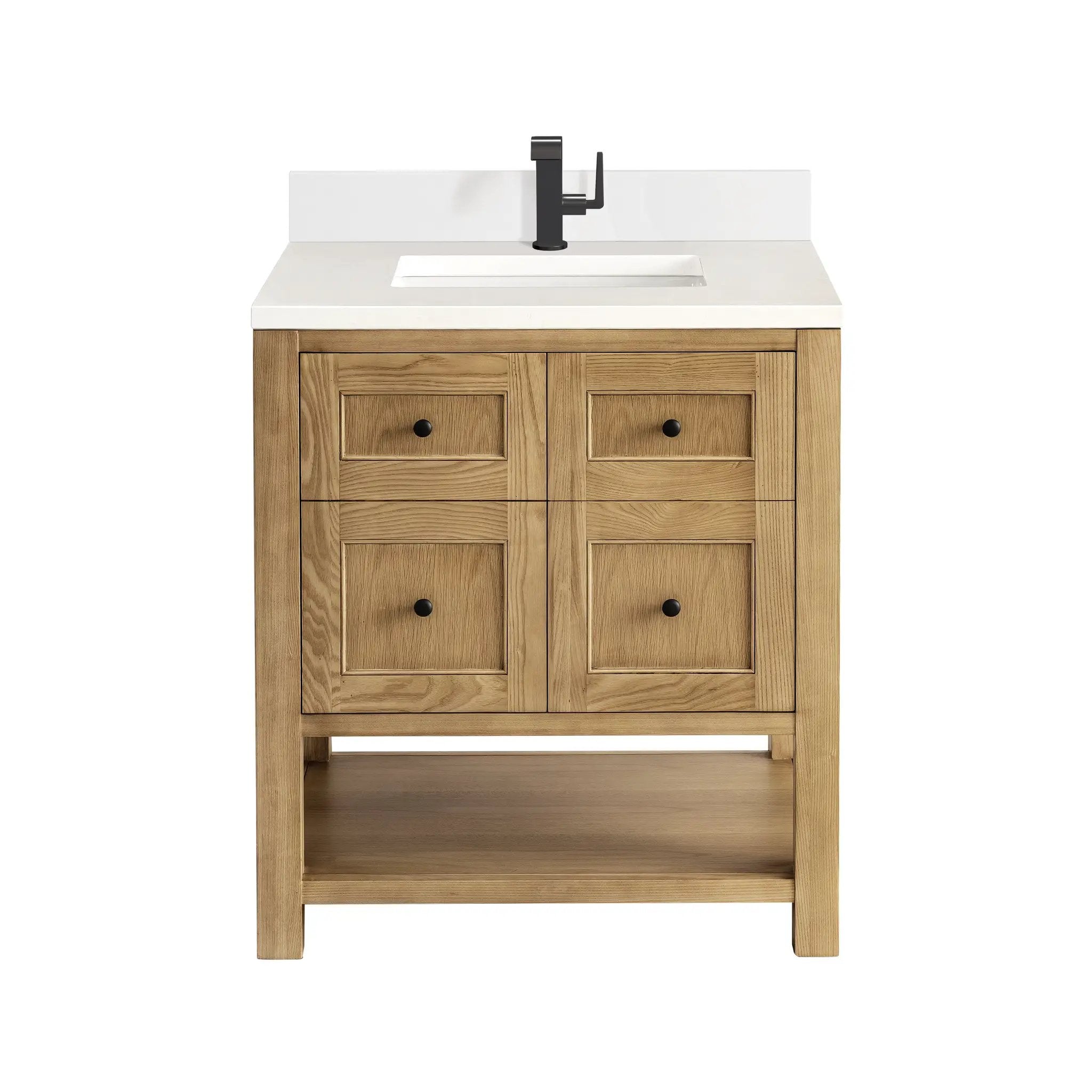 James Martin Breckenridge 30" Single Vanity Set - Light Natural Oak by James Martin Vanities