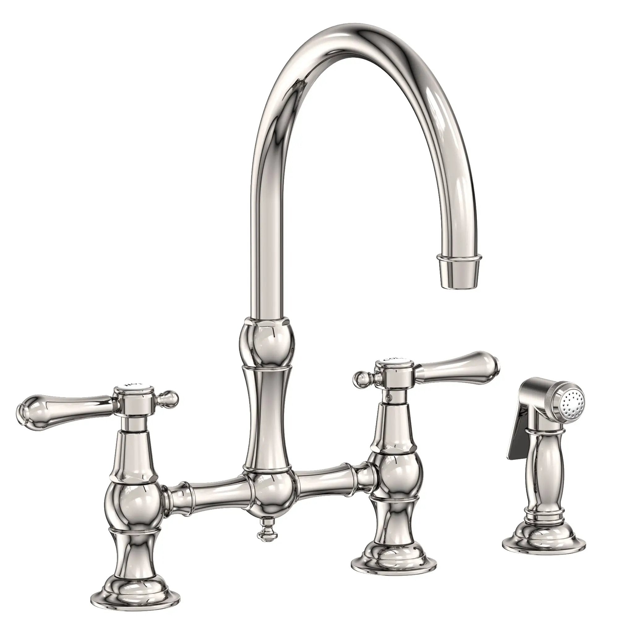 Newport Brass Chesterfield Kitchen Bridge Faucet with Side Spray by Newport Brass