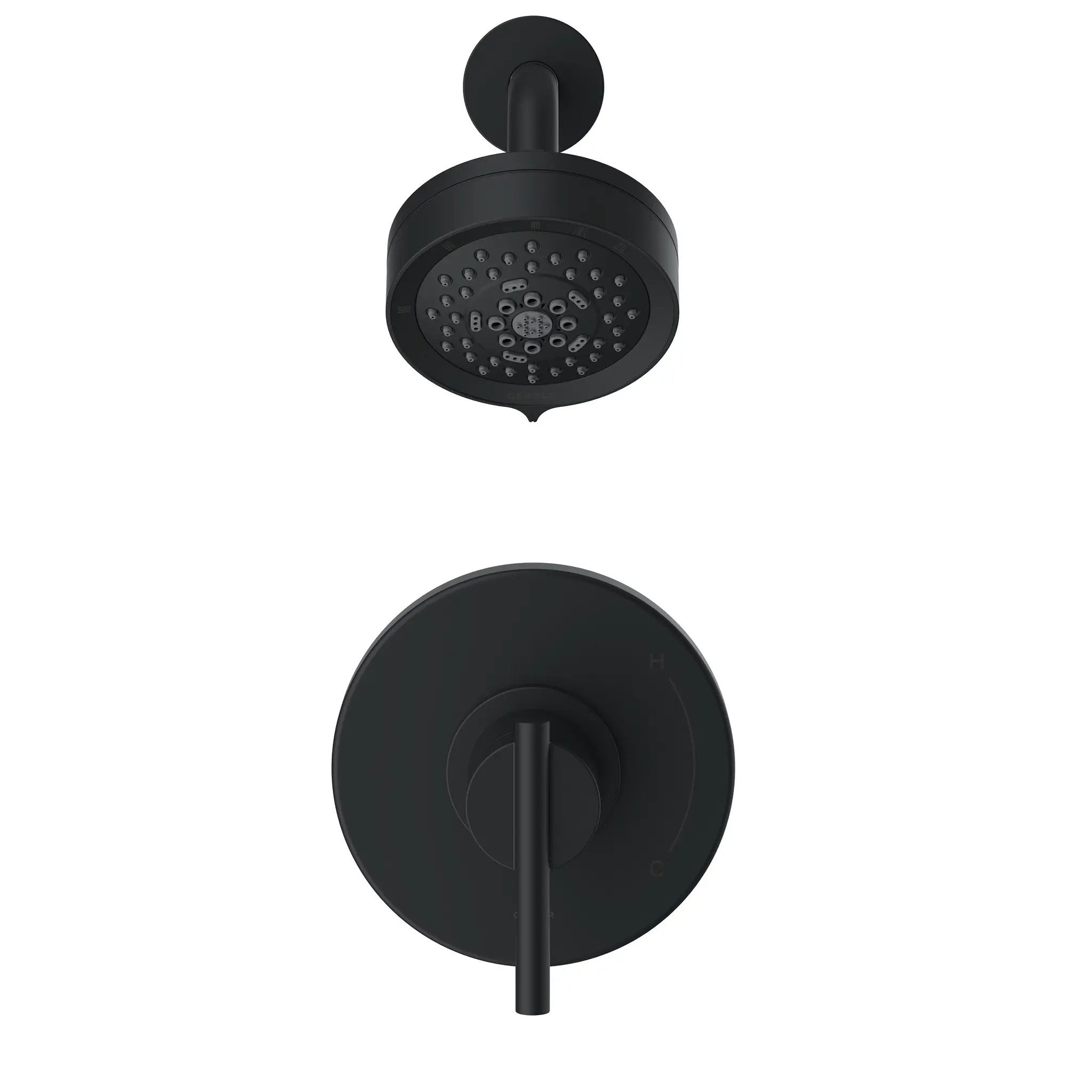 Danze by Gerber Parma 1H Shower Only Trim Kit and Treysta Cartridge w/ 5 Function Showerhead 1.75gpm by Danze