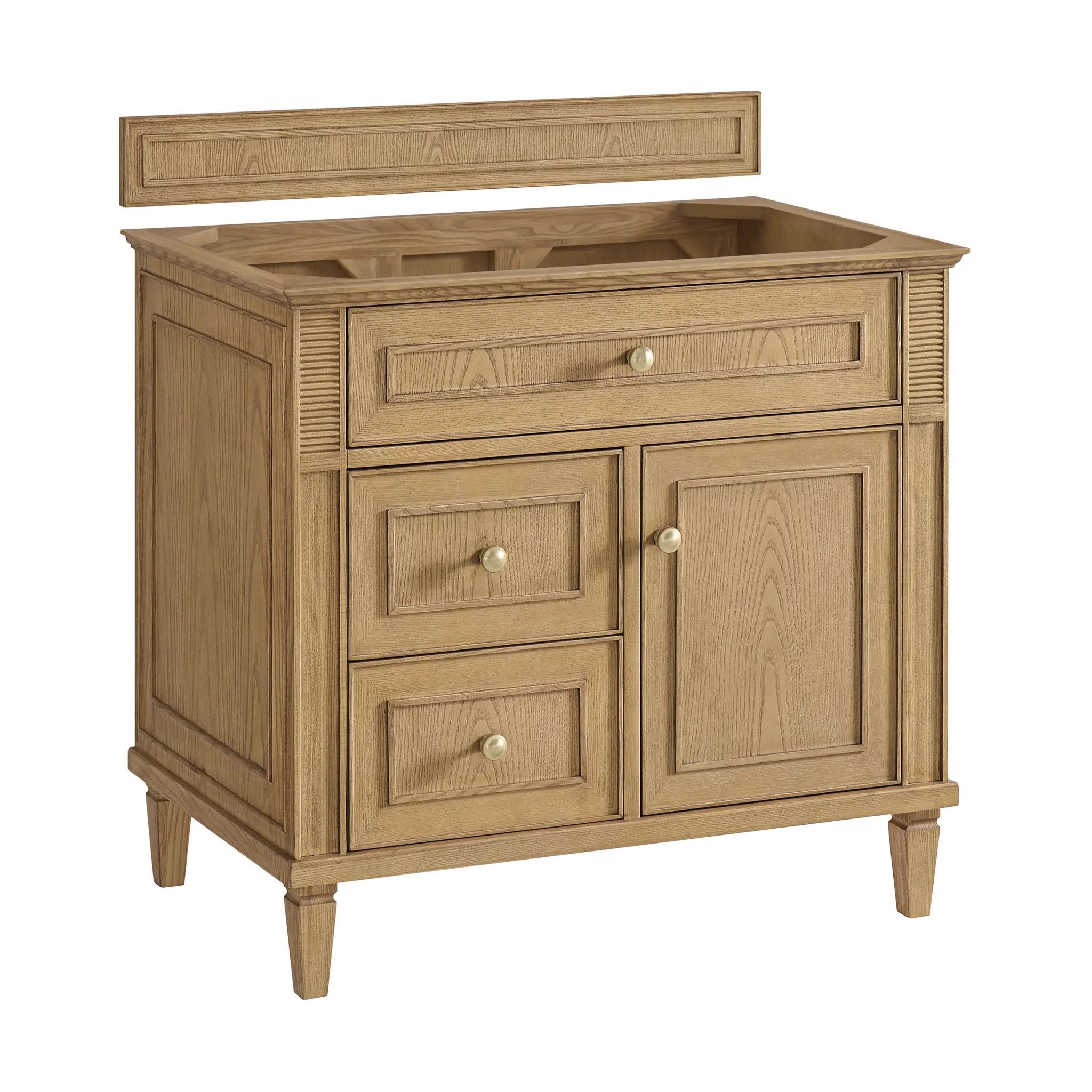 light natural oak vanity