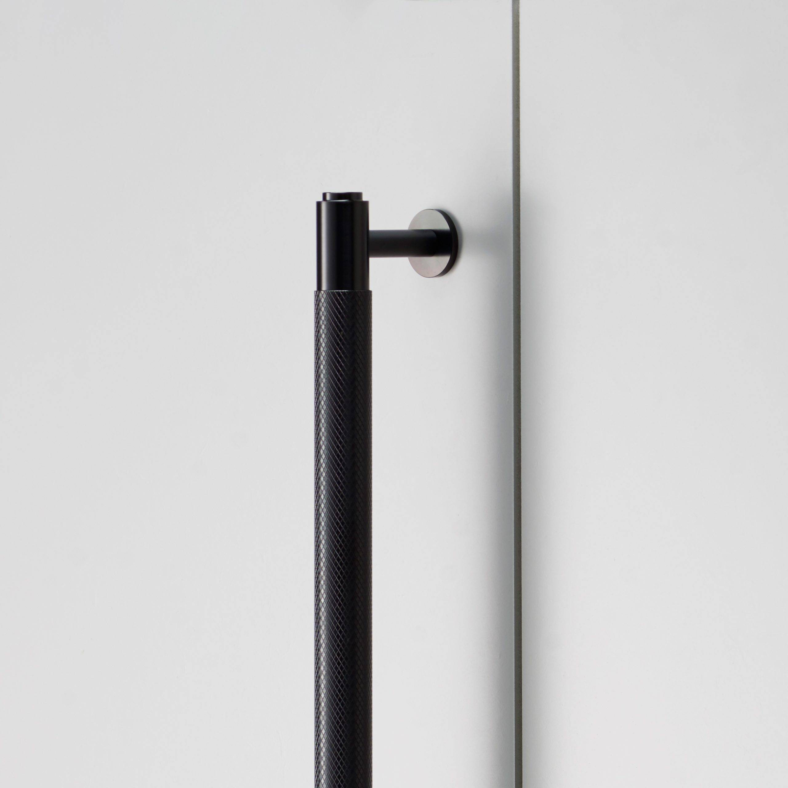 black cabinet handle