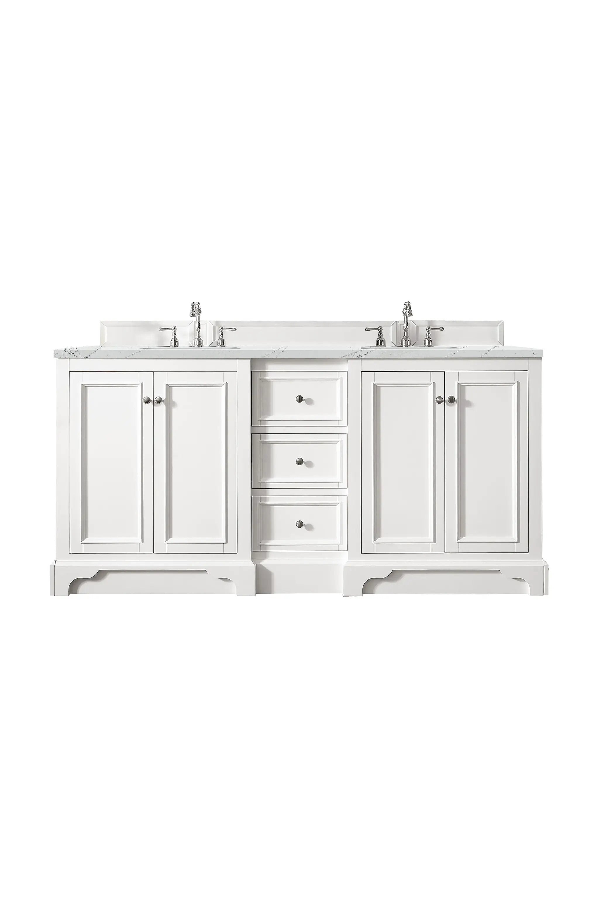 James Martin De Soto 72" Double Vanity Set - Bright White by James Martin Vanities