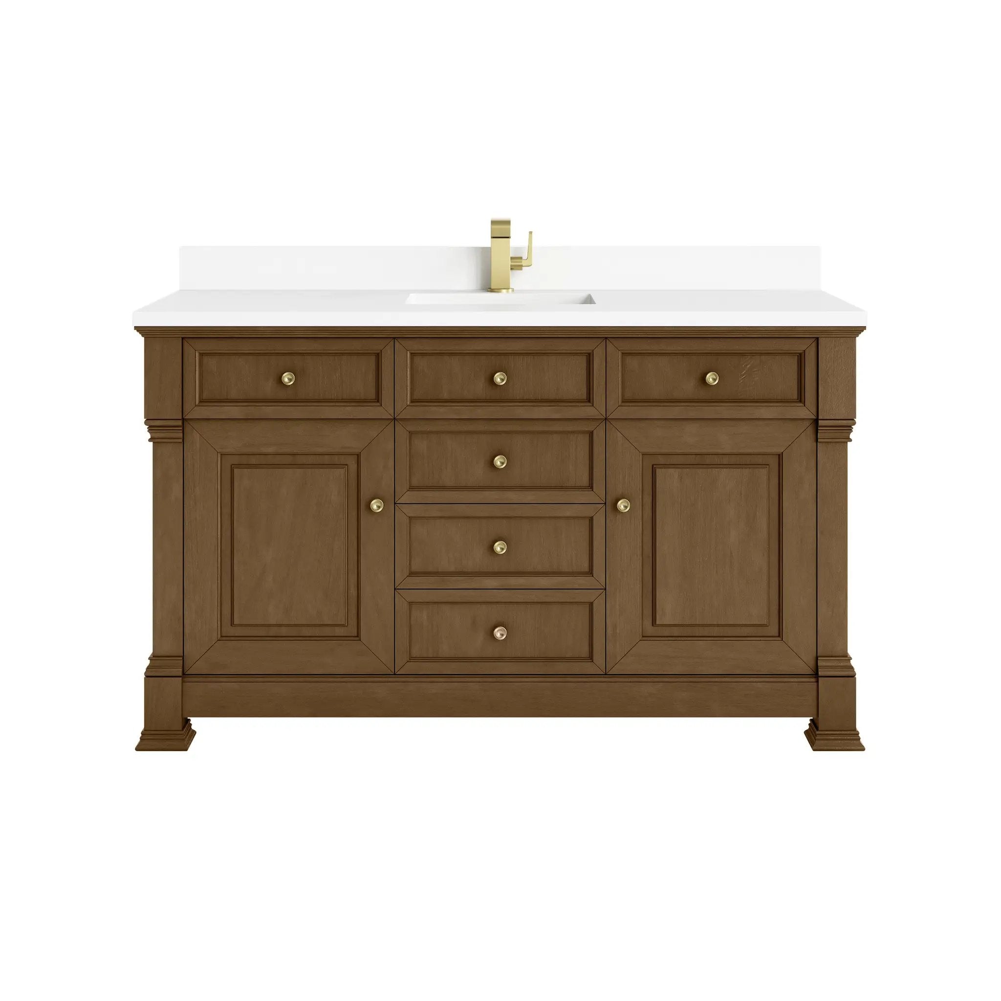 James Martin Brookfield 60" Single Vanity Set - Honey Oak by James Martin Vanities