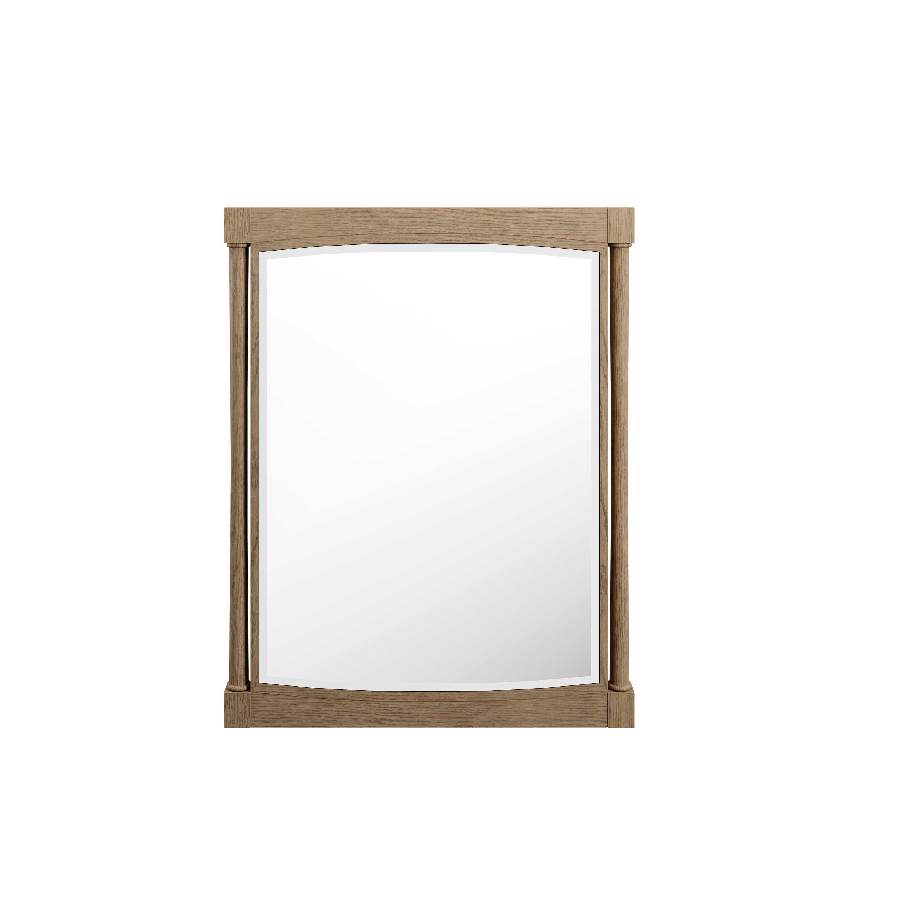 weathered oak mirror