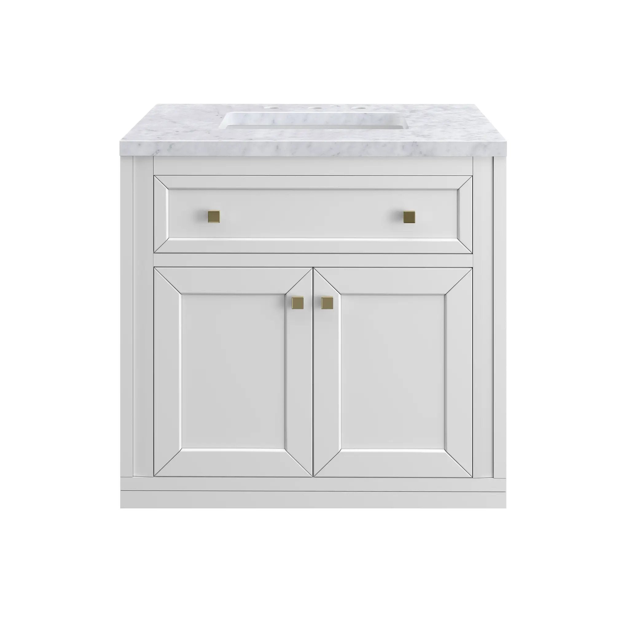 James Martin Chicago 30" Single Vanity Set - Glossy White by James Martin Vanities