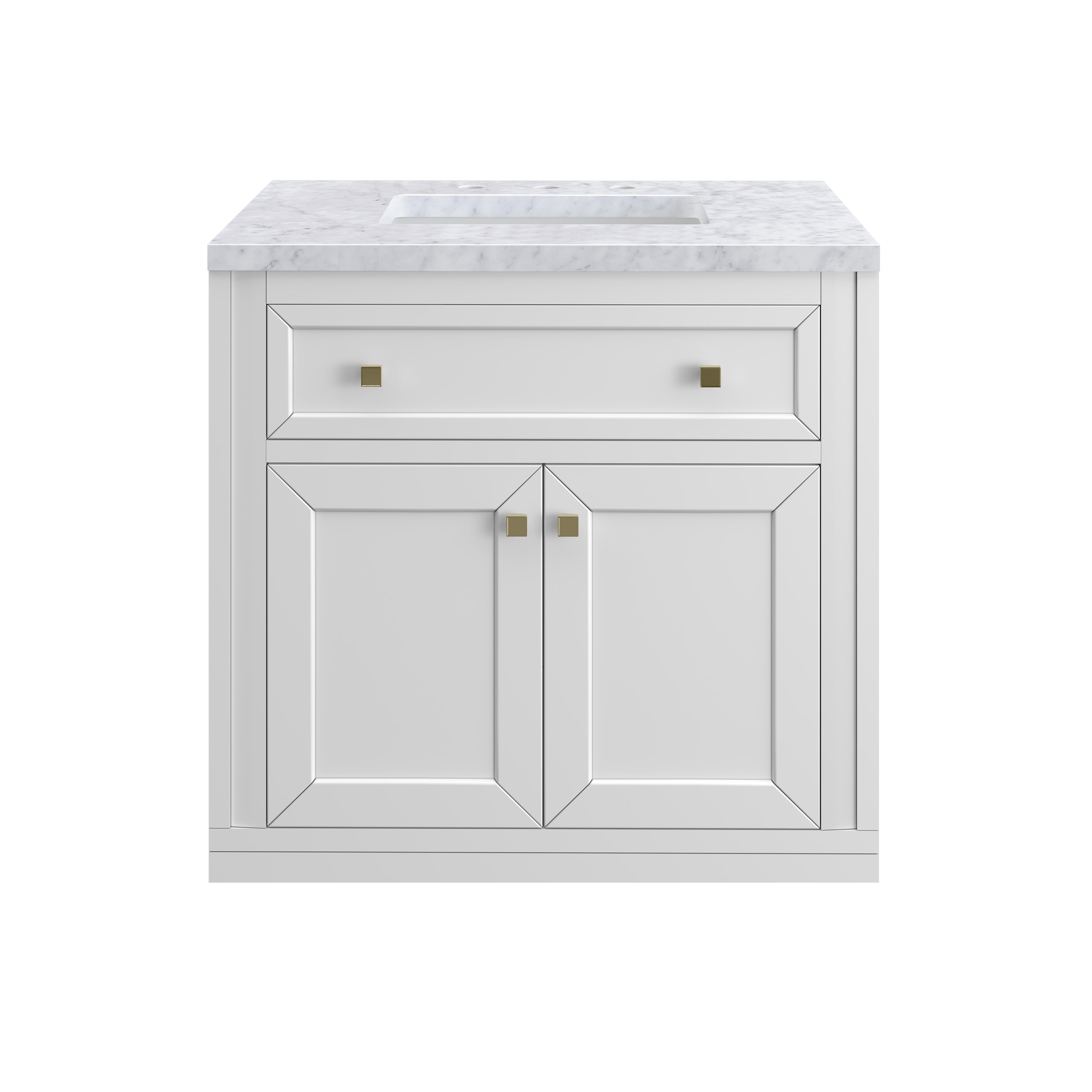 James Martin Vanities Chicago 30" Single Vanity - Glossy White