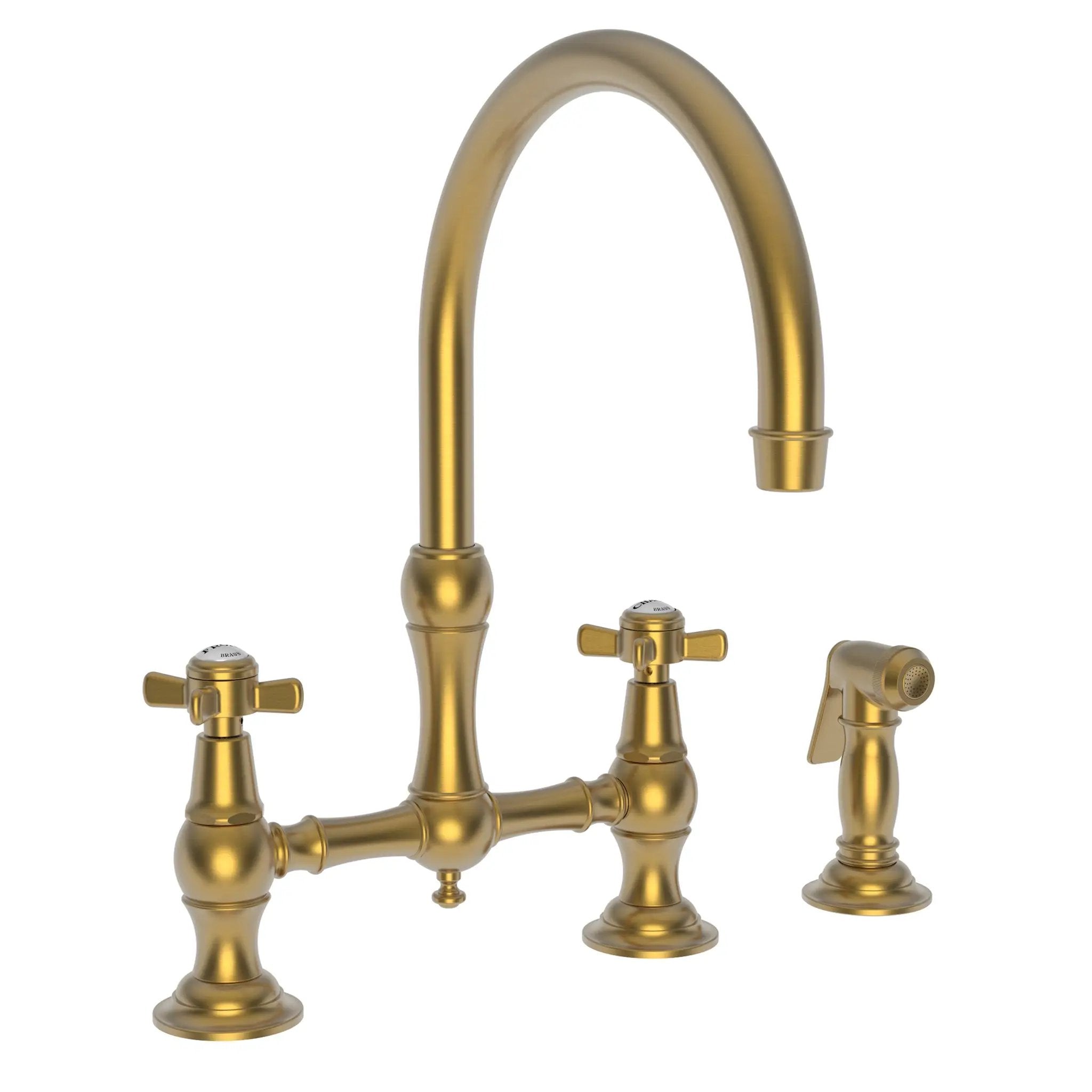 Newport Brass Fairfield Kitchen Bridge Faucet with Side Spray by Newport Brass