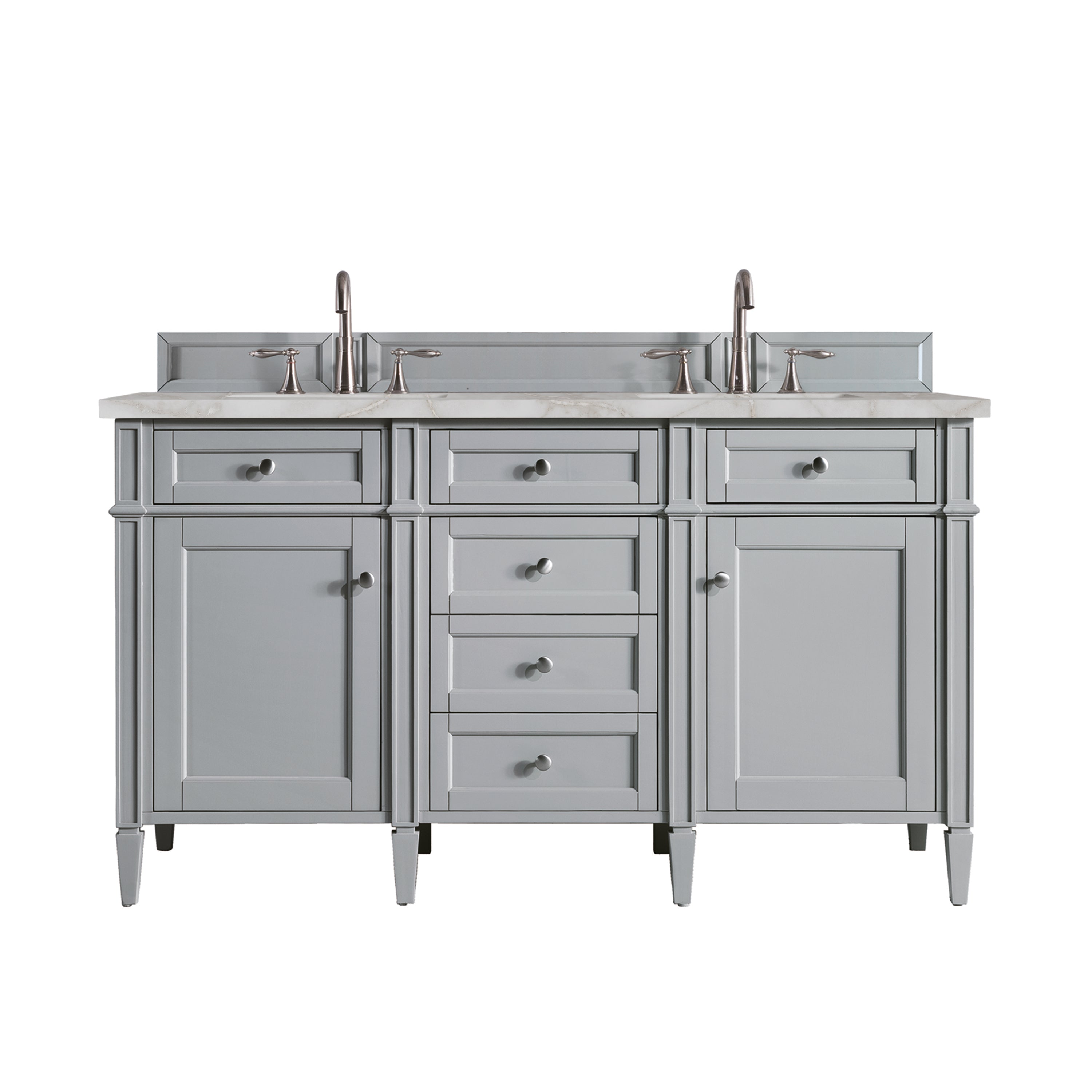 James Martin Vanities Brittany 60" Double Vanity - Urban Gray