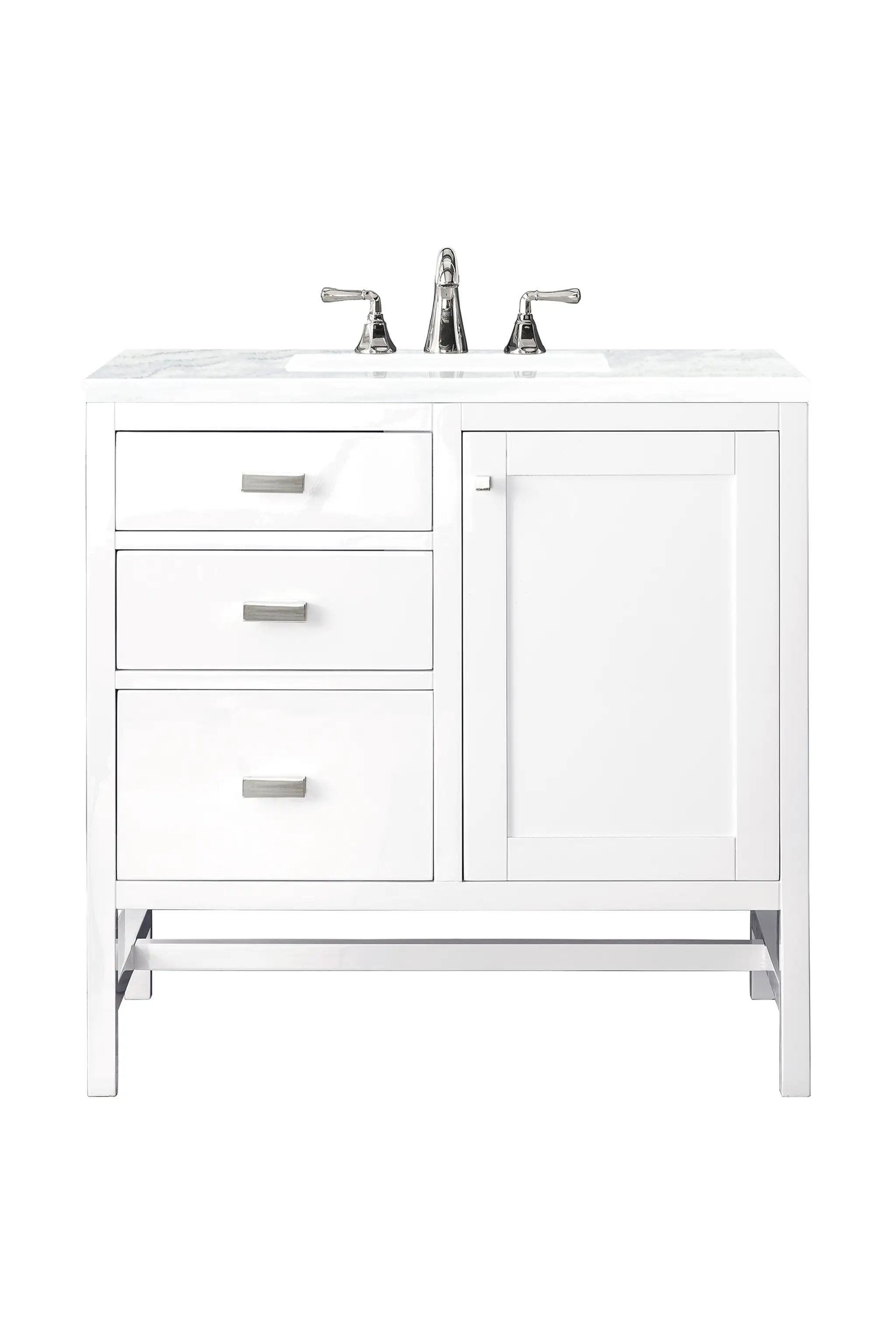 James Martin Addison 36" Single Vanity Set - Glossy White by James Martin Vanities