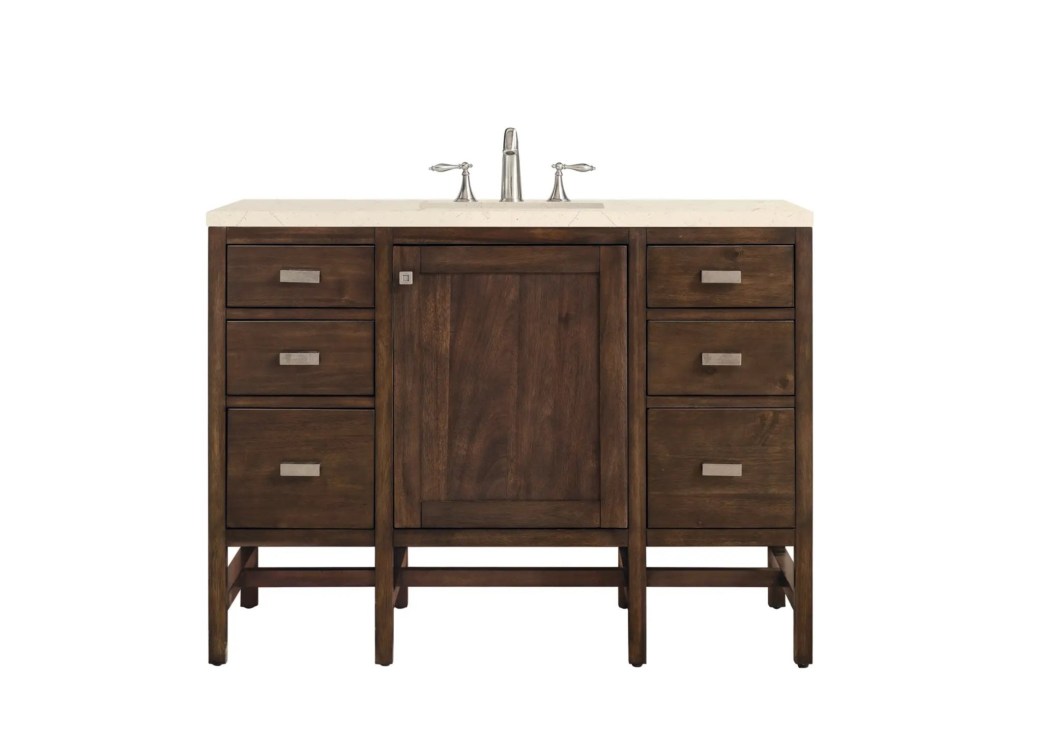 James Martin Addison 48" Single Vanity Set - Mid-Century Acacia by James Martin Vanities