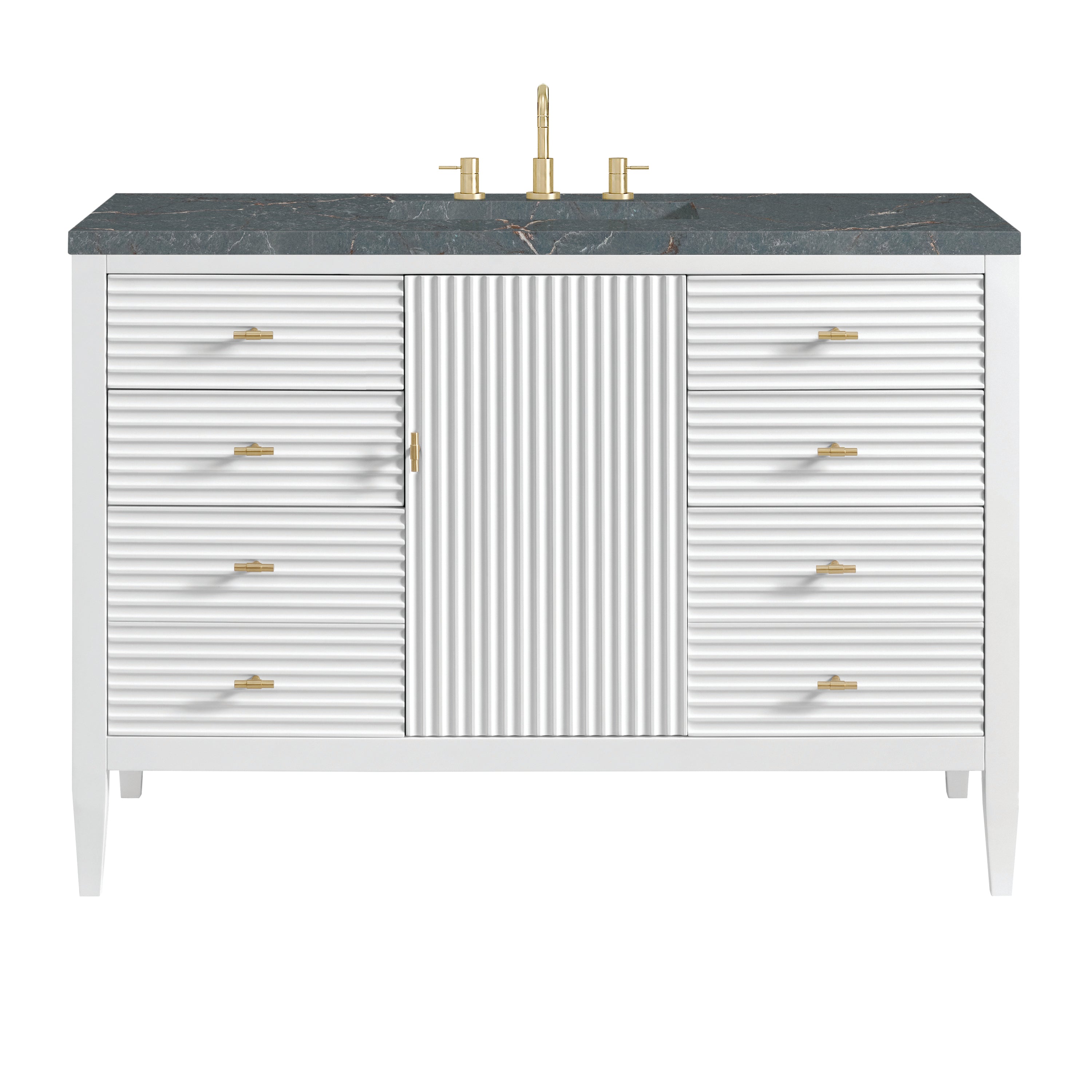 James Martin Vanities Myrrin 48" Vanity - Bright White