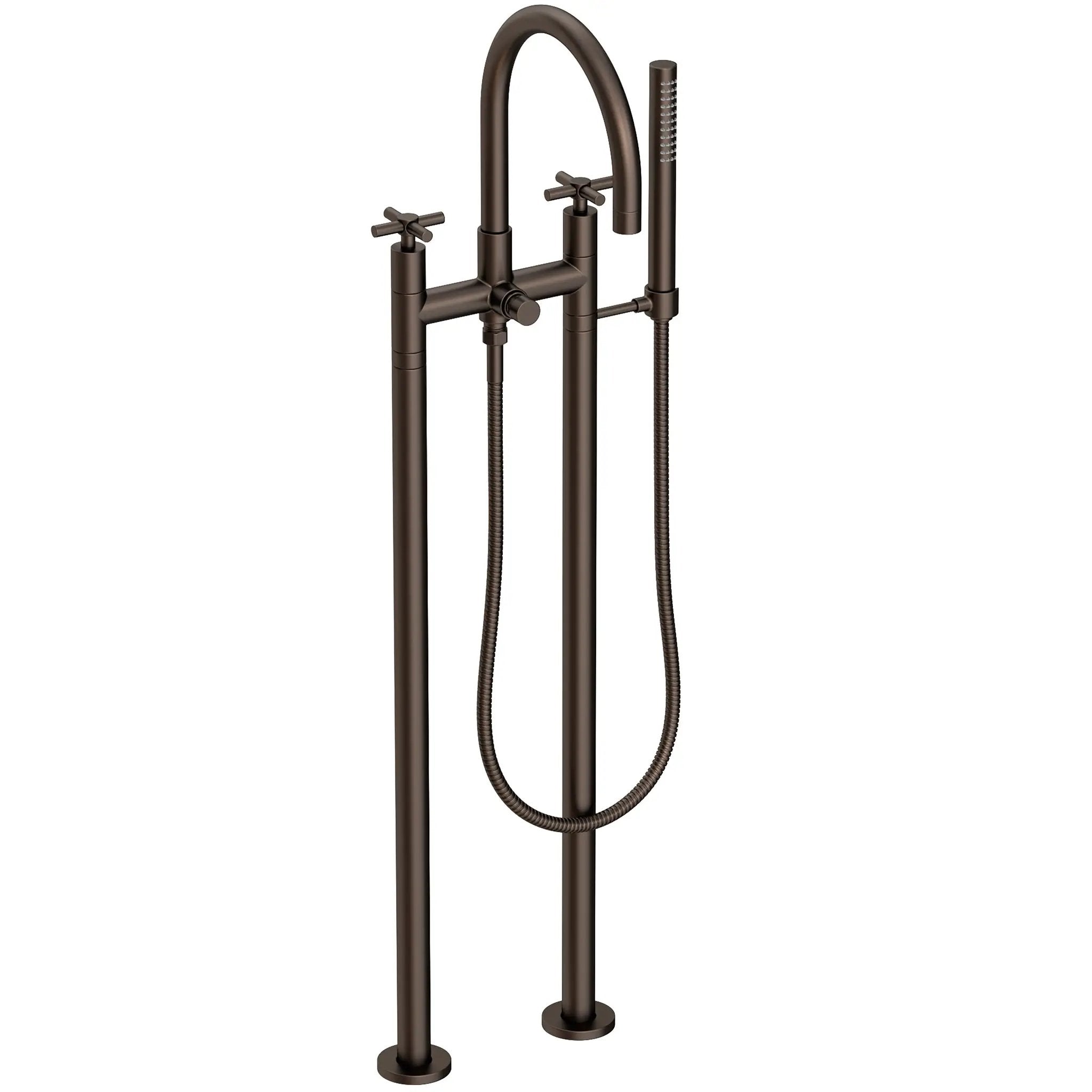 Newport Brass East Linear Exposed Tub & Hand Shower Set w/Risers by Newport Brass