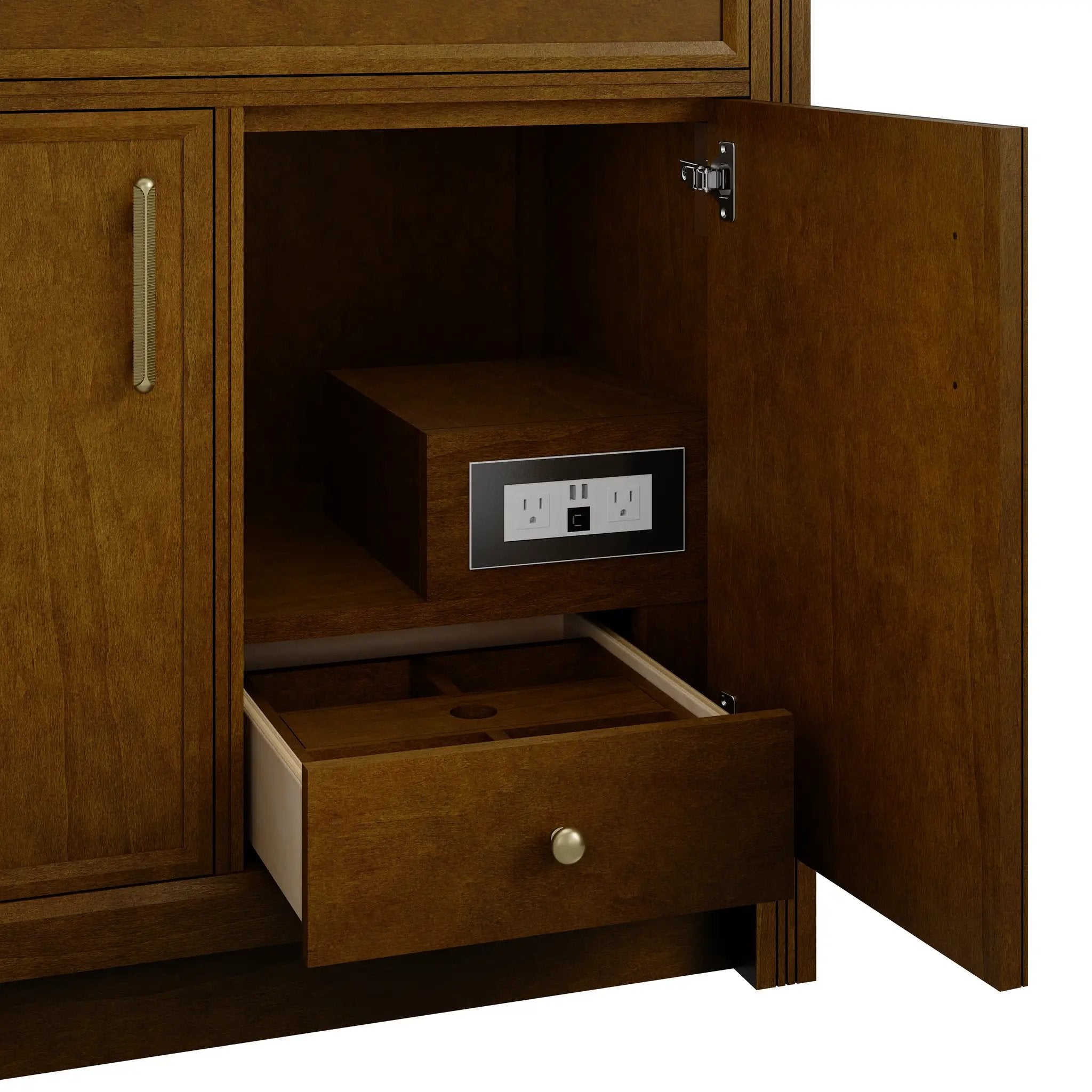 honey oak vanity