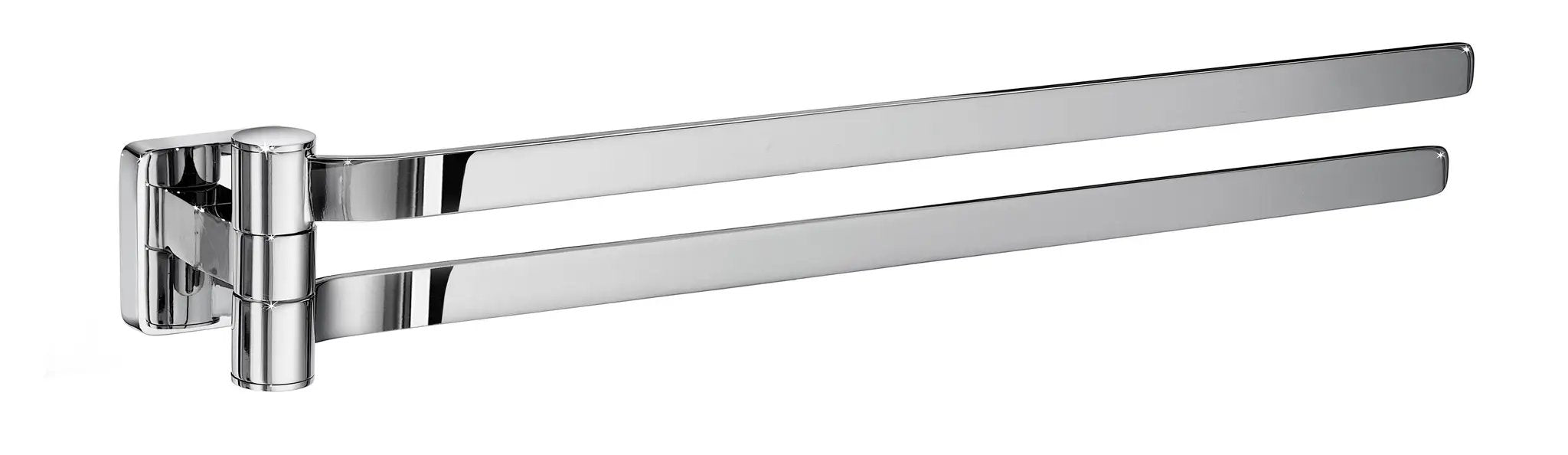 polished chrome towel rail