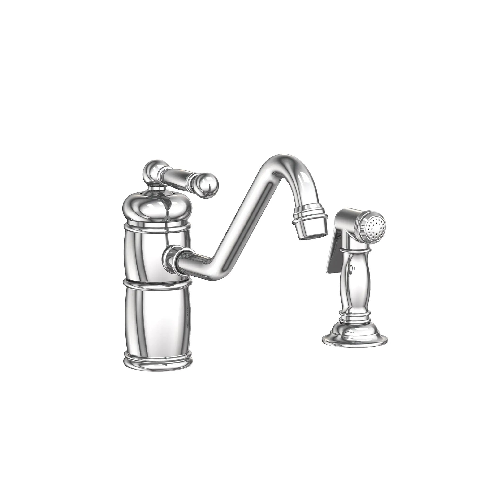polished chrome kitchen faucet