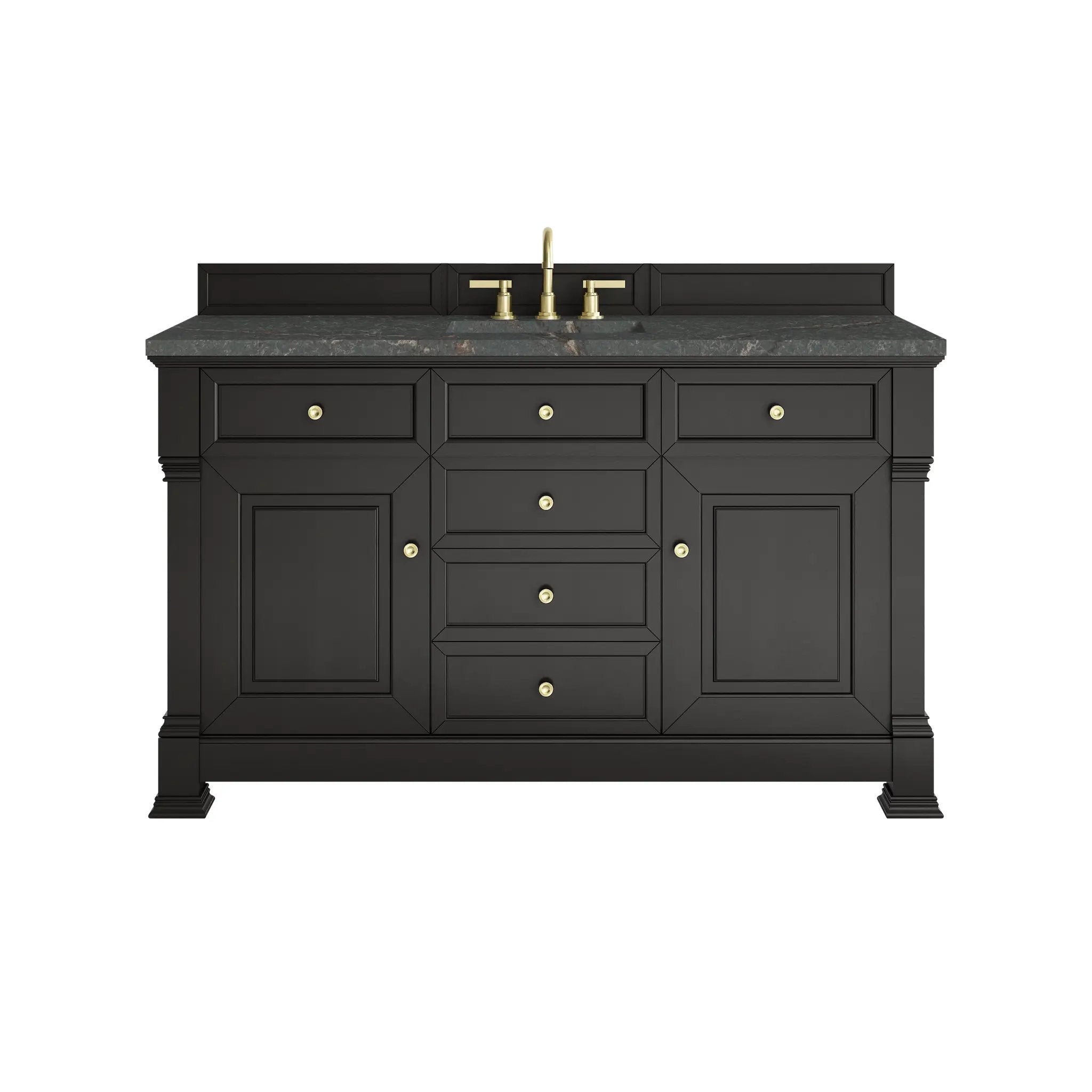 James Martin Brookfield 60" Single Vanity Set - Black Onyx by James Martin Vanities