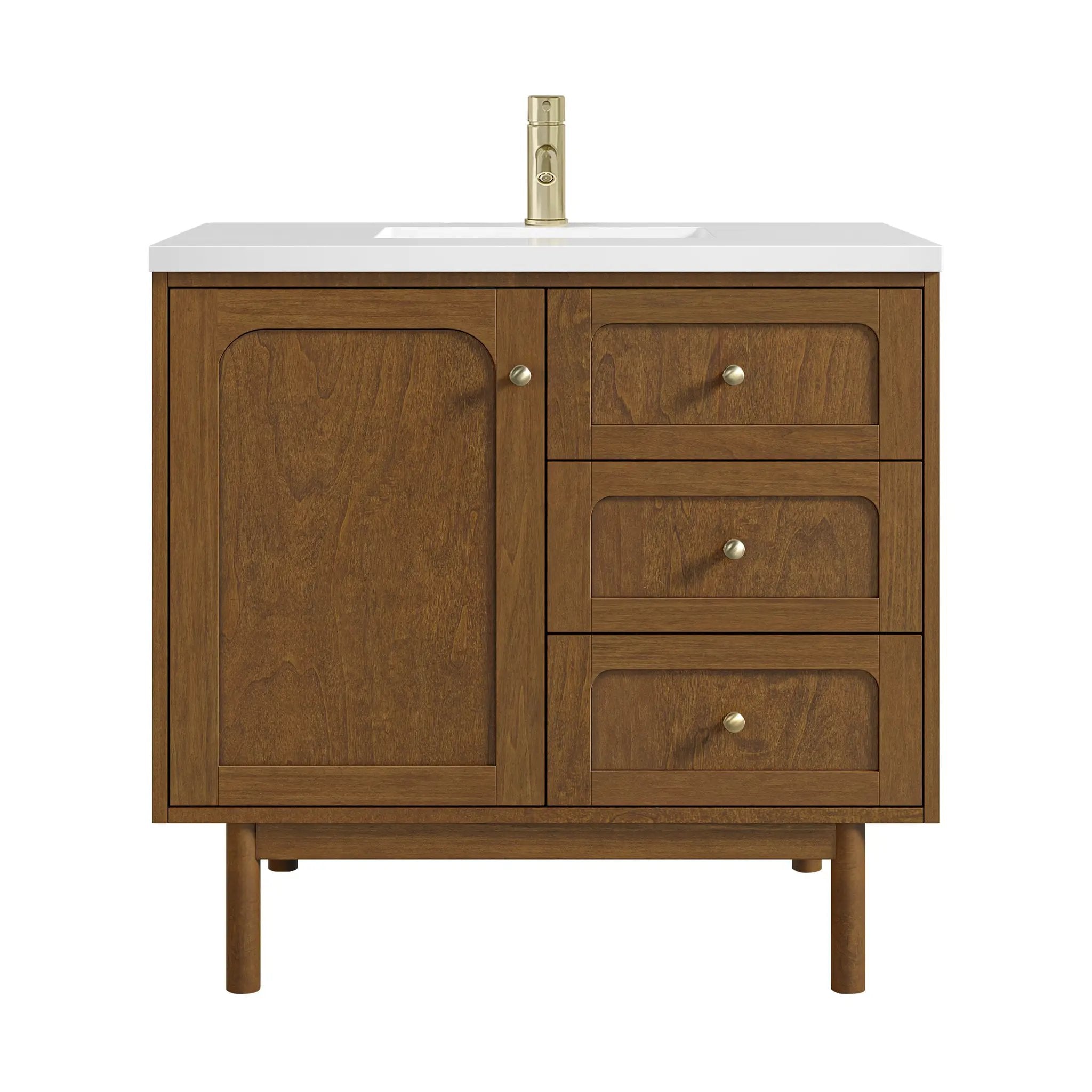 James Martin Laurent 36" Single Vanity Set - Honey Oak by James Martin Vanities