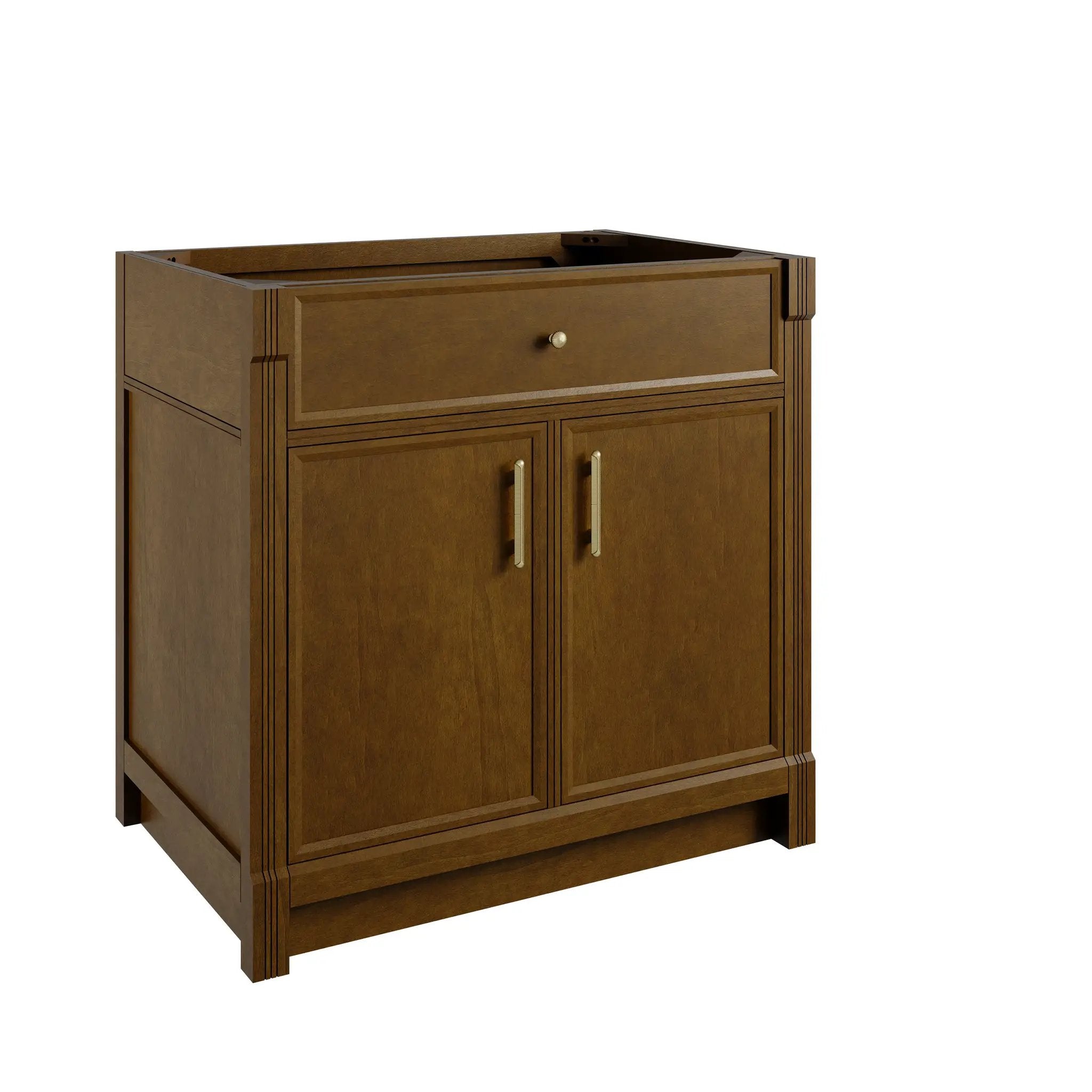 honey oak vanity