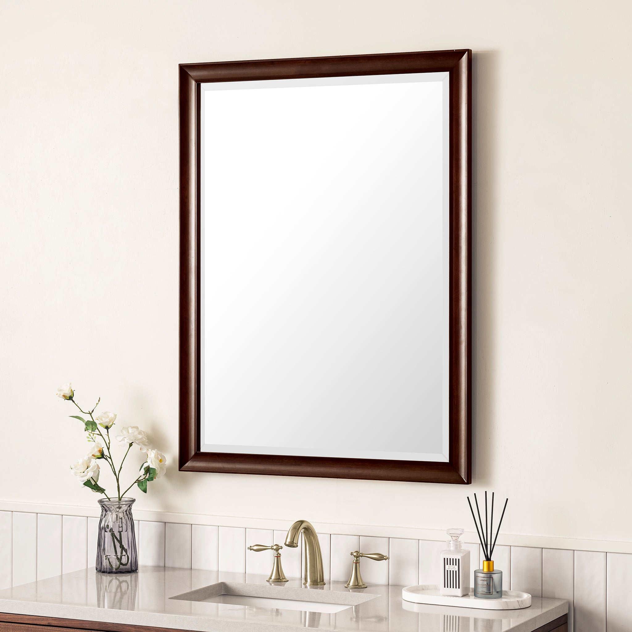 light natural oak mirror