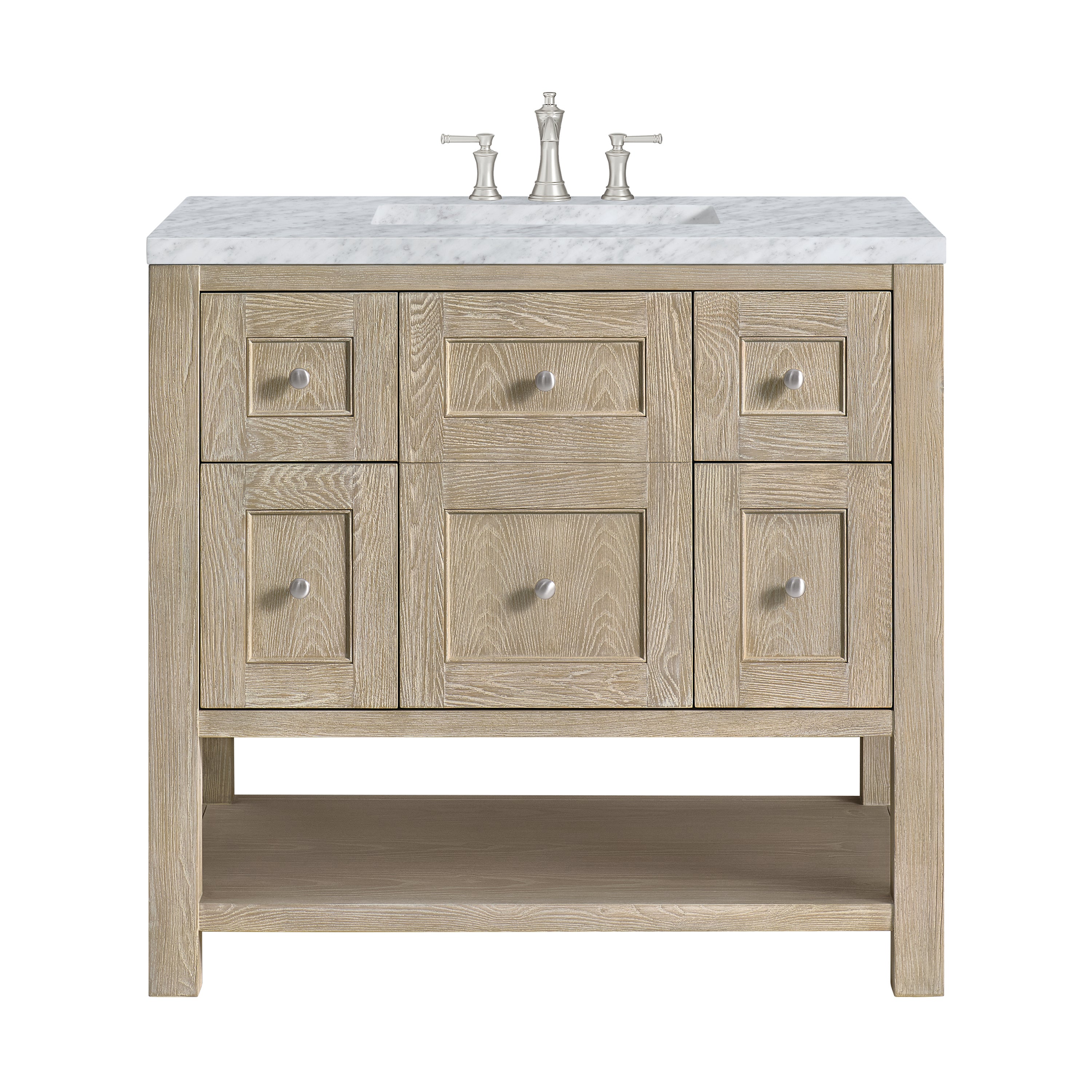 James Martin Vanities Breckenridge 36" Single Vanity - Whitewashed Oak