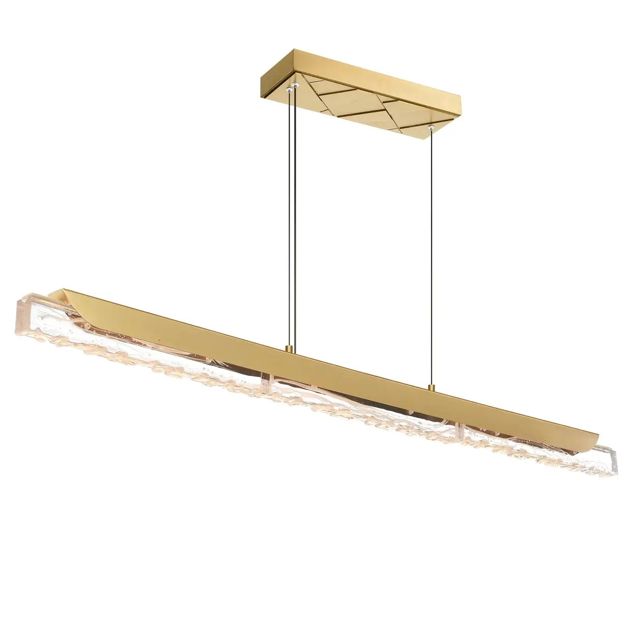 CWI Lighting Valira Integrated LED 48" Chandelier with Handcrafted Glass by CWI Lighting