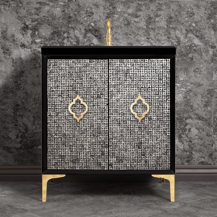 Linkasink Mother of Pearl with Arabesque Pull Vanity