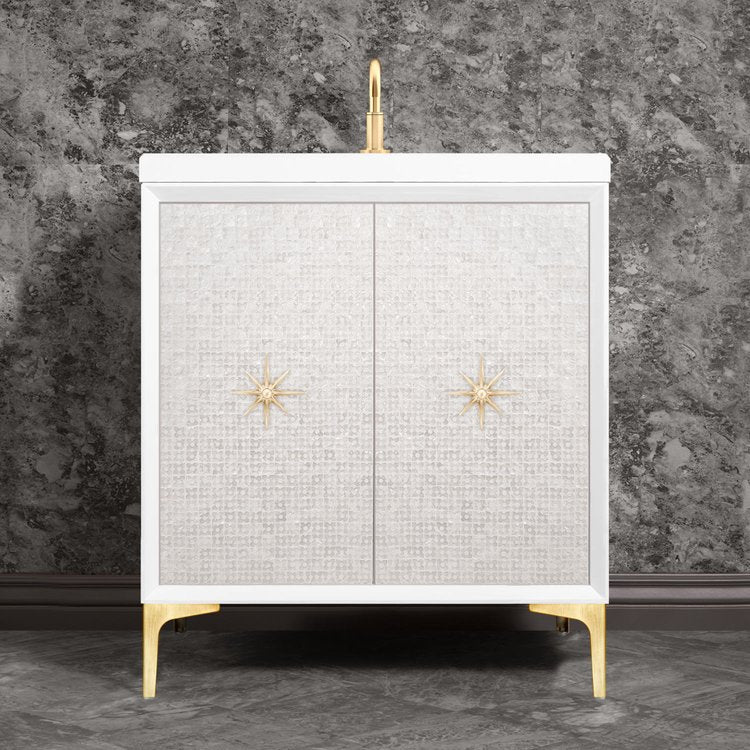 Linkasink Mother of Pearl with Star Hardware Vanity