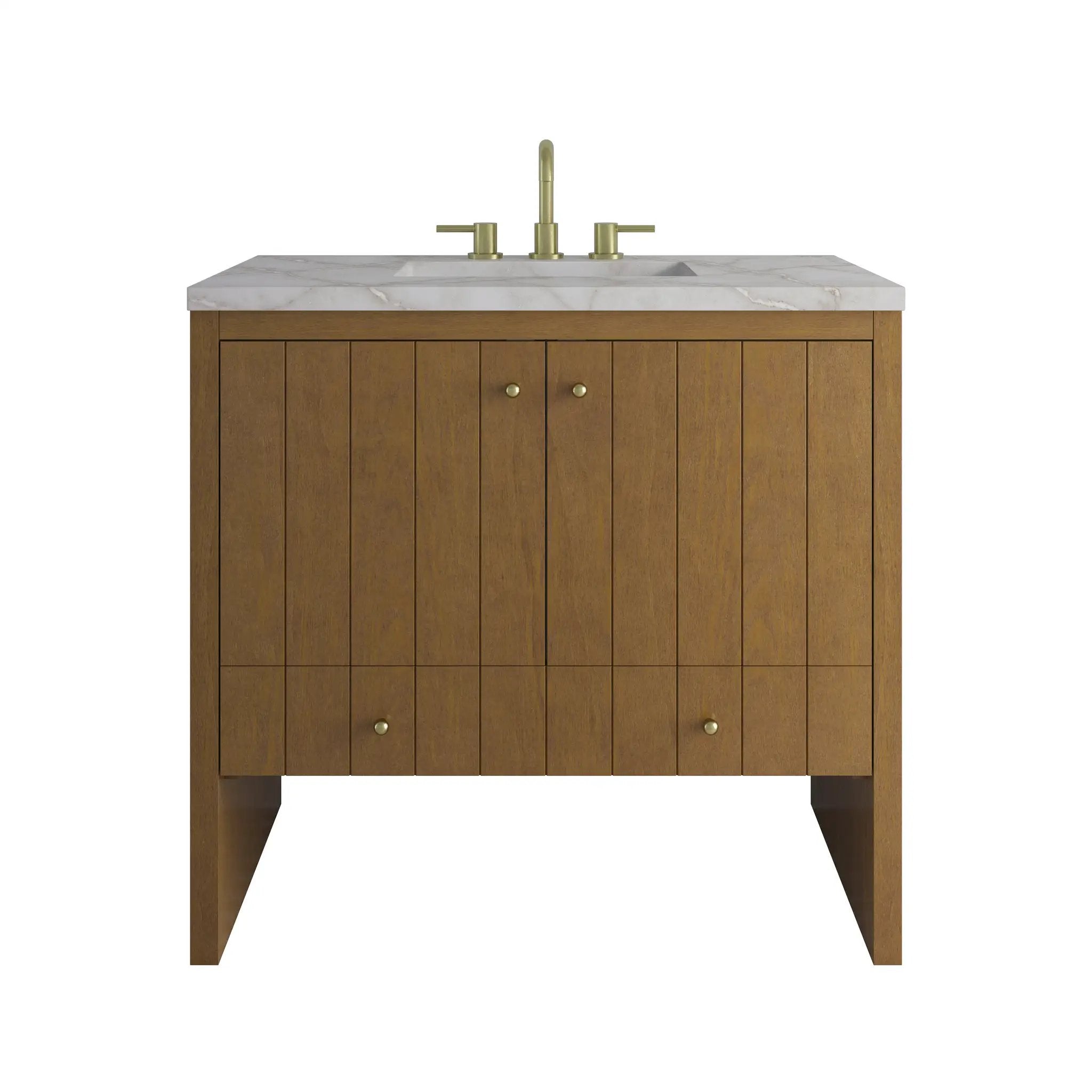 James Martin Hudson 36" Single Vanity Set - Honey Oak by James Martin Vanities