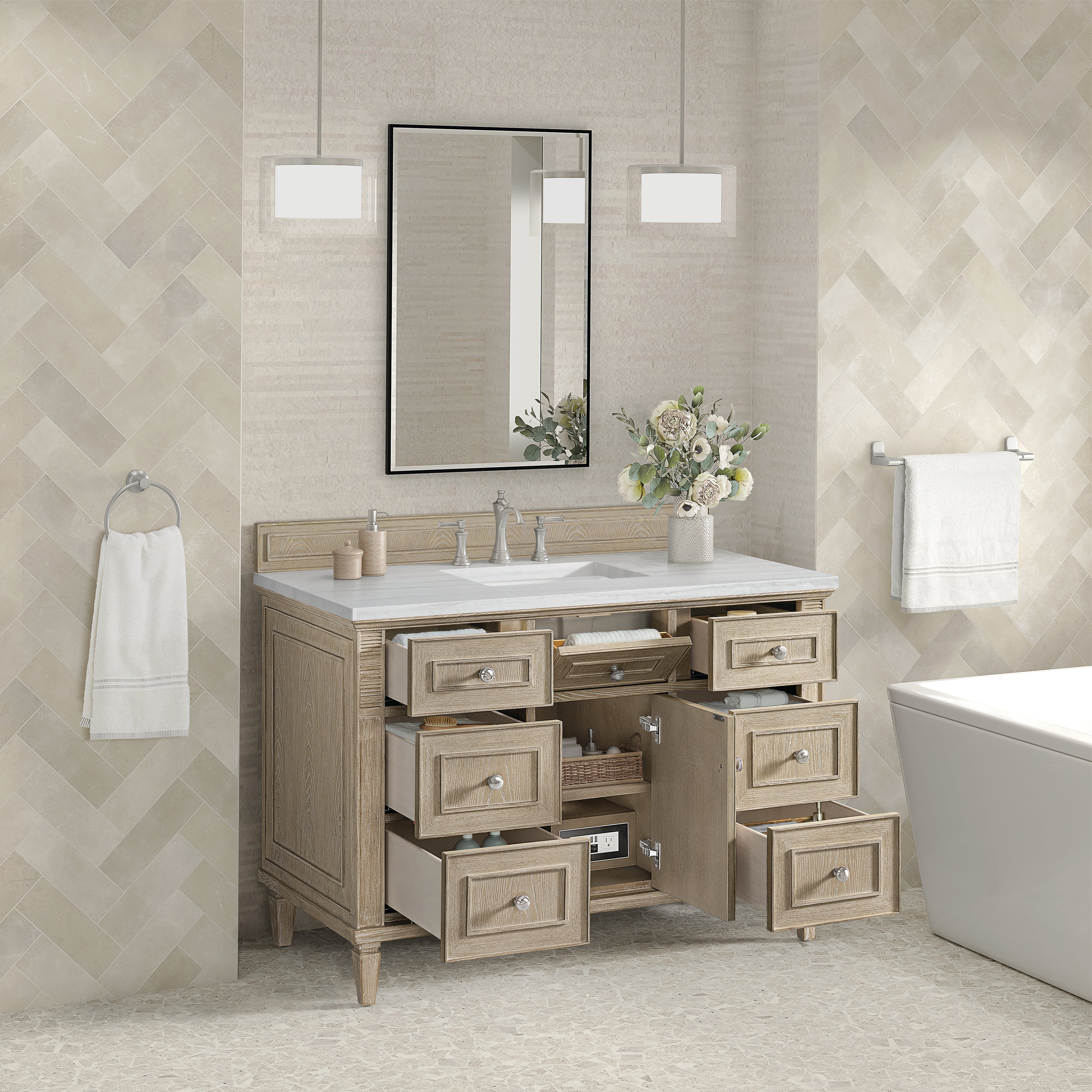 arctic fall solid surface top vanity