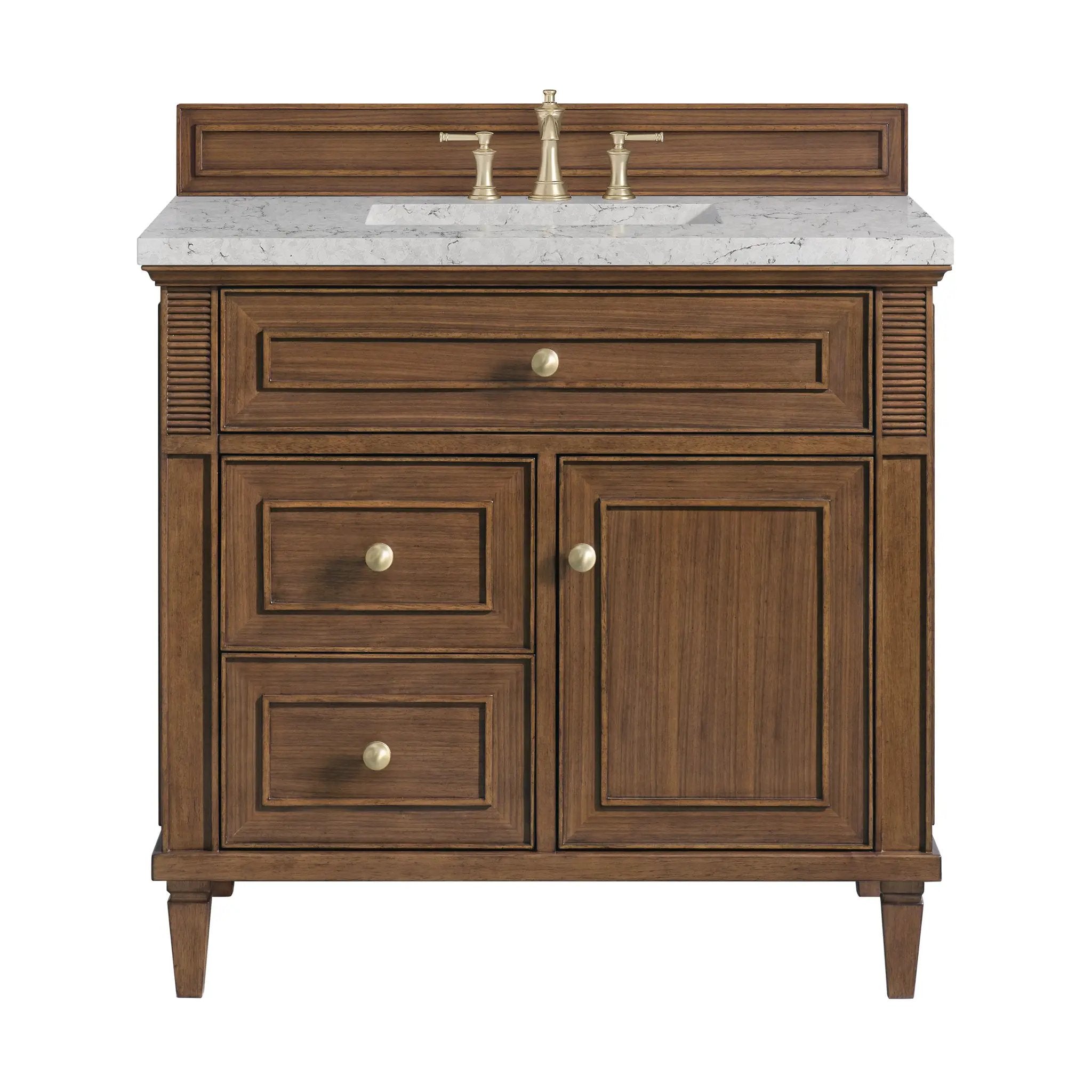 James Martin Lorelai 36" Single Vanity Set - Mid-Century Walnut by James Martin Vanities