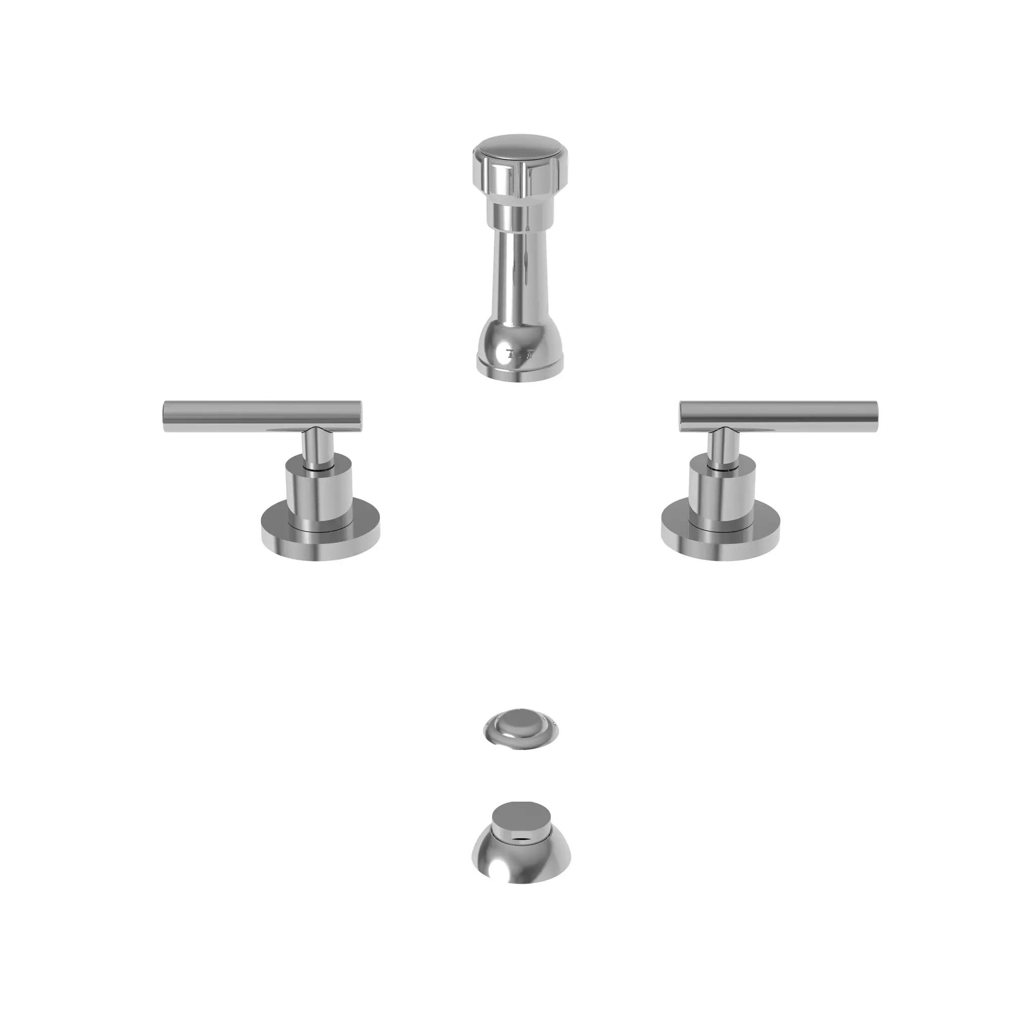 polished chrome bidet set