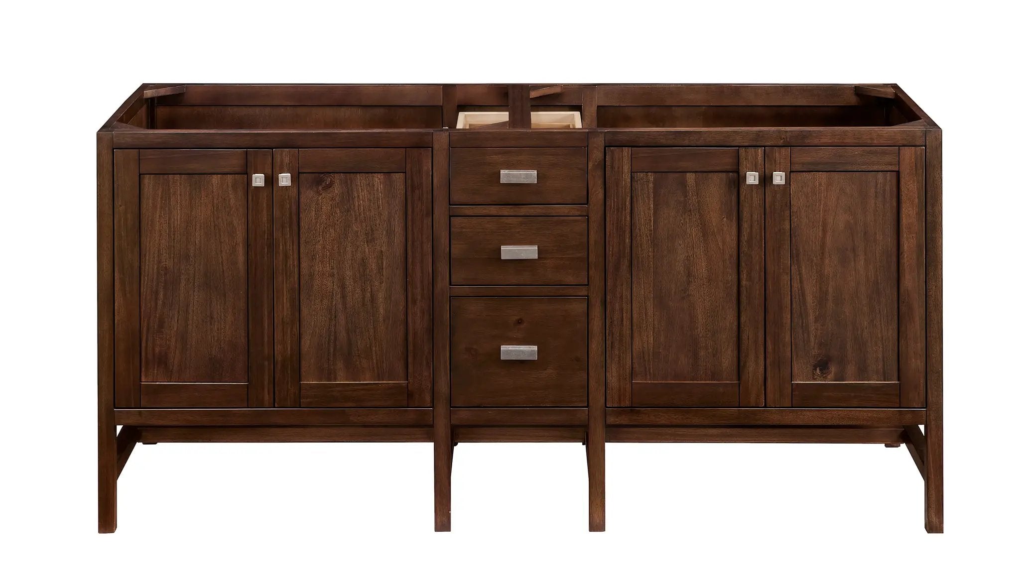 James Martin Addison 72" Double Vanity Set - Mid-Century Acacia by James Martin Vanities