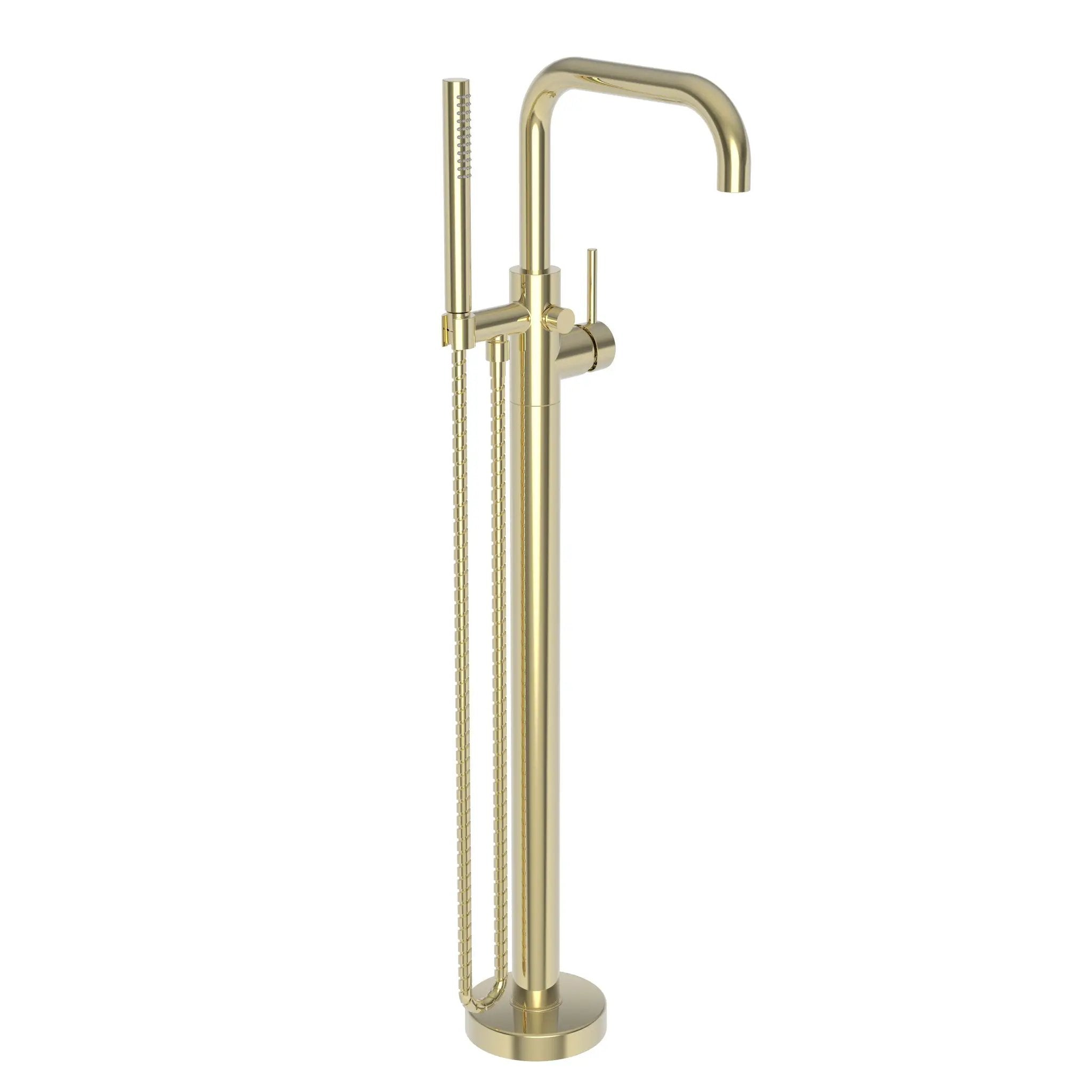 Newport Brass East Square Exposed Tub and Hand Shower Set - Free Standing by Newport Brass