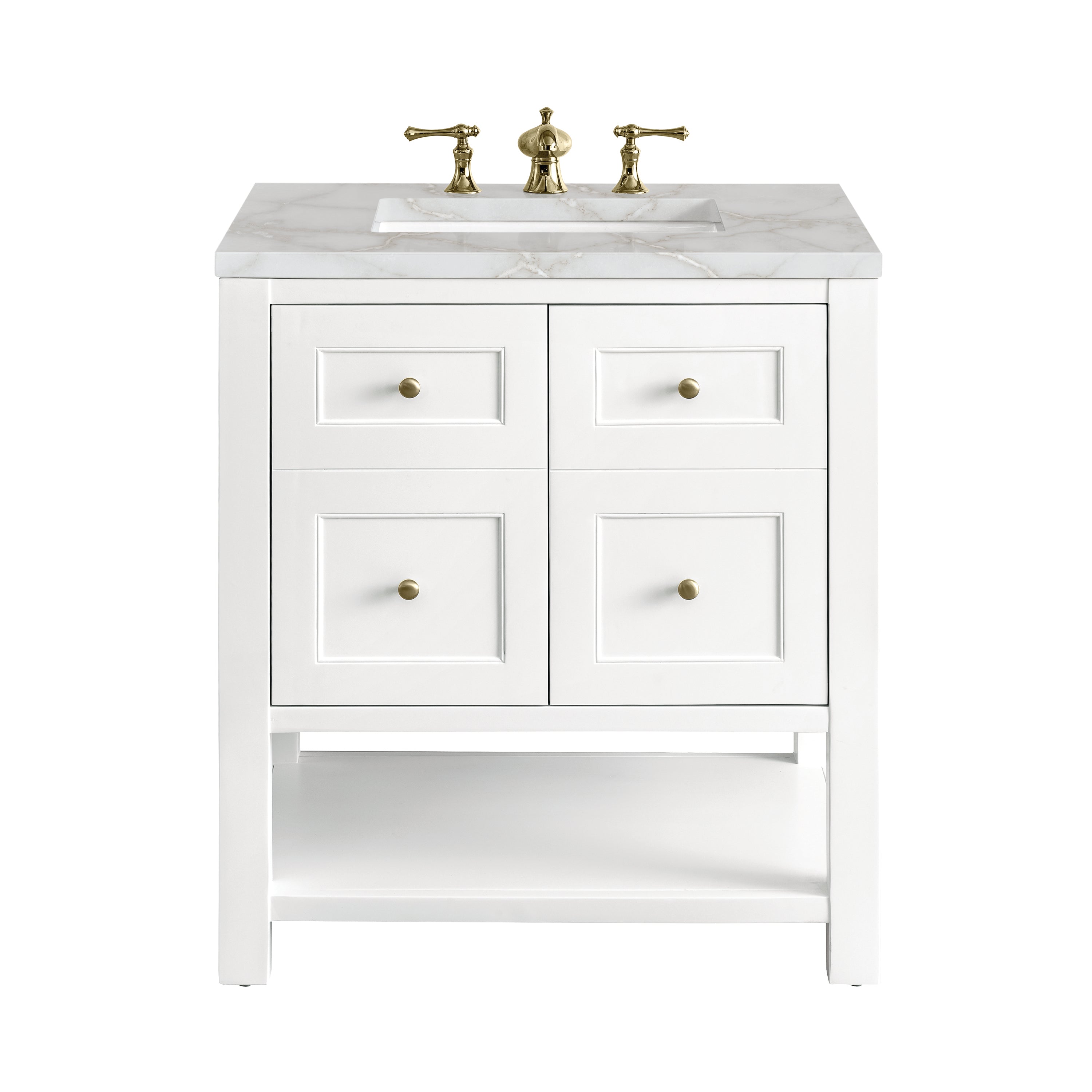 James Martin Vanities Breckenridge 30" Single Vanity - Bright White