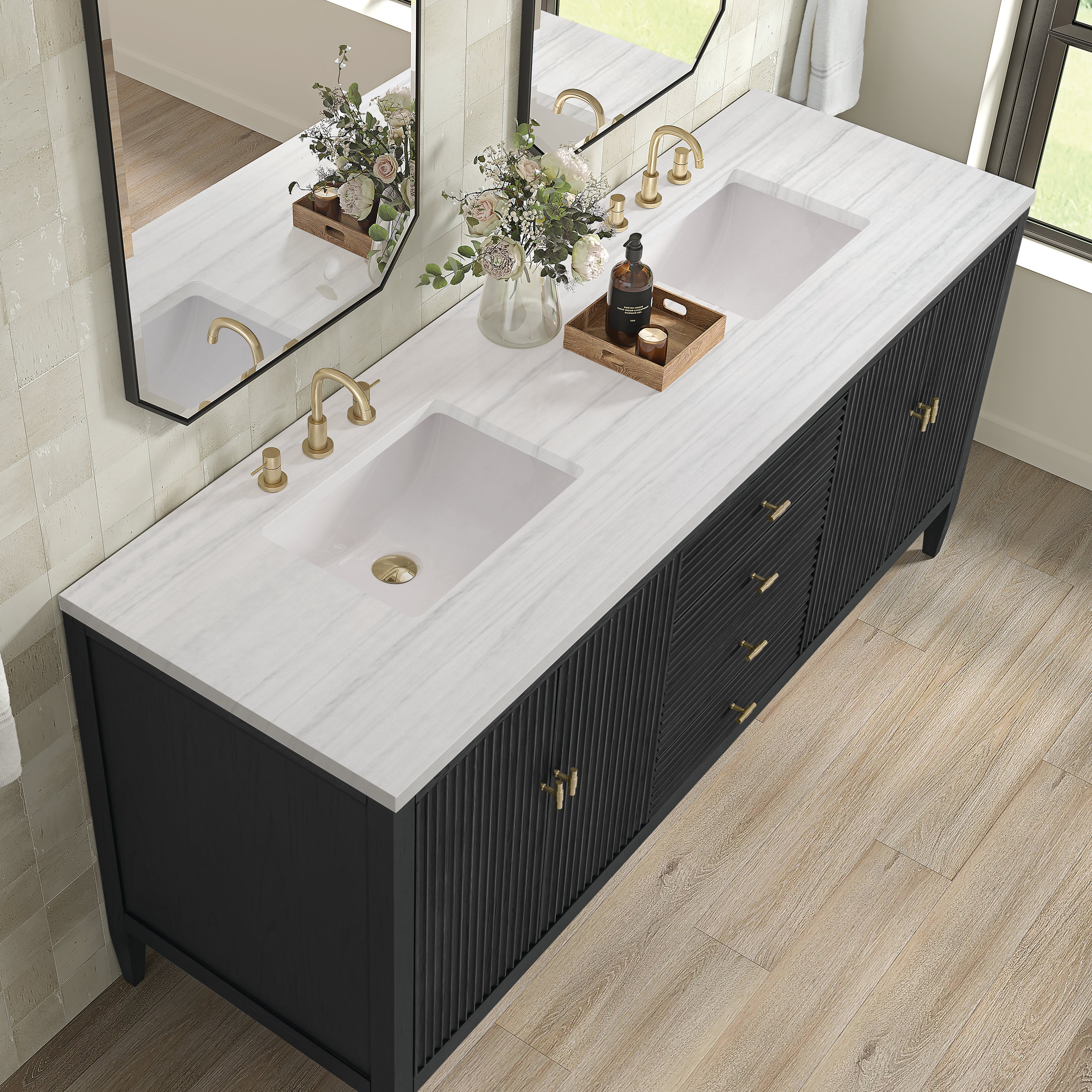 arctic fall solid surface top vanity