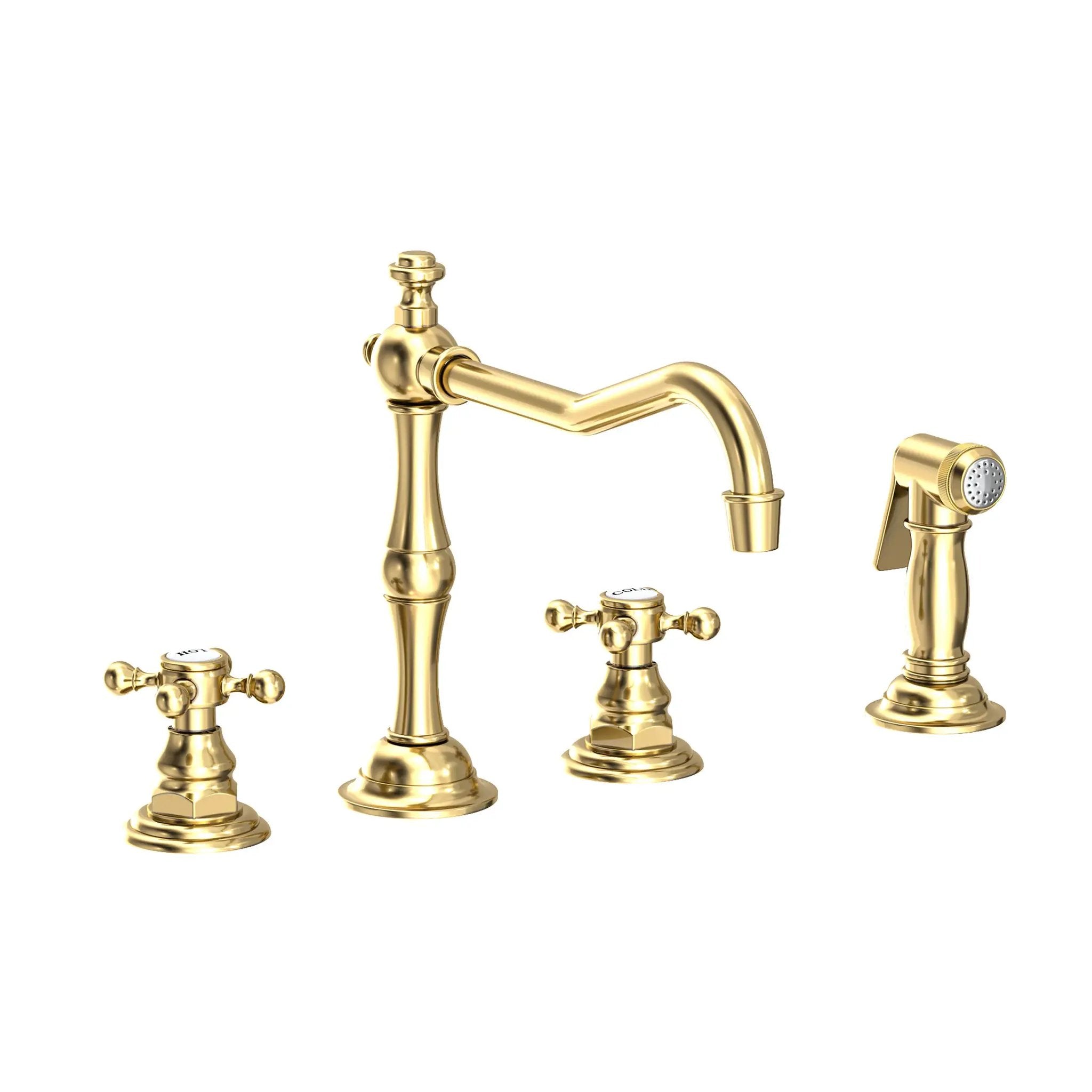 Newport Brass Chesterfield Kitchen Faucet with Side Spray by Newport Brass