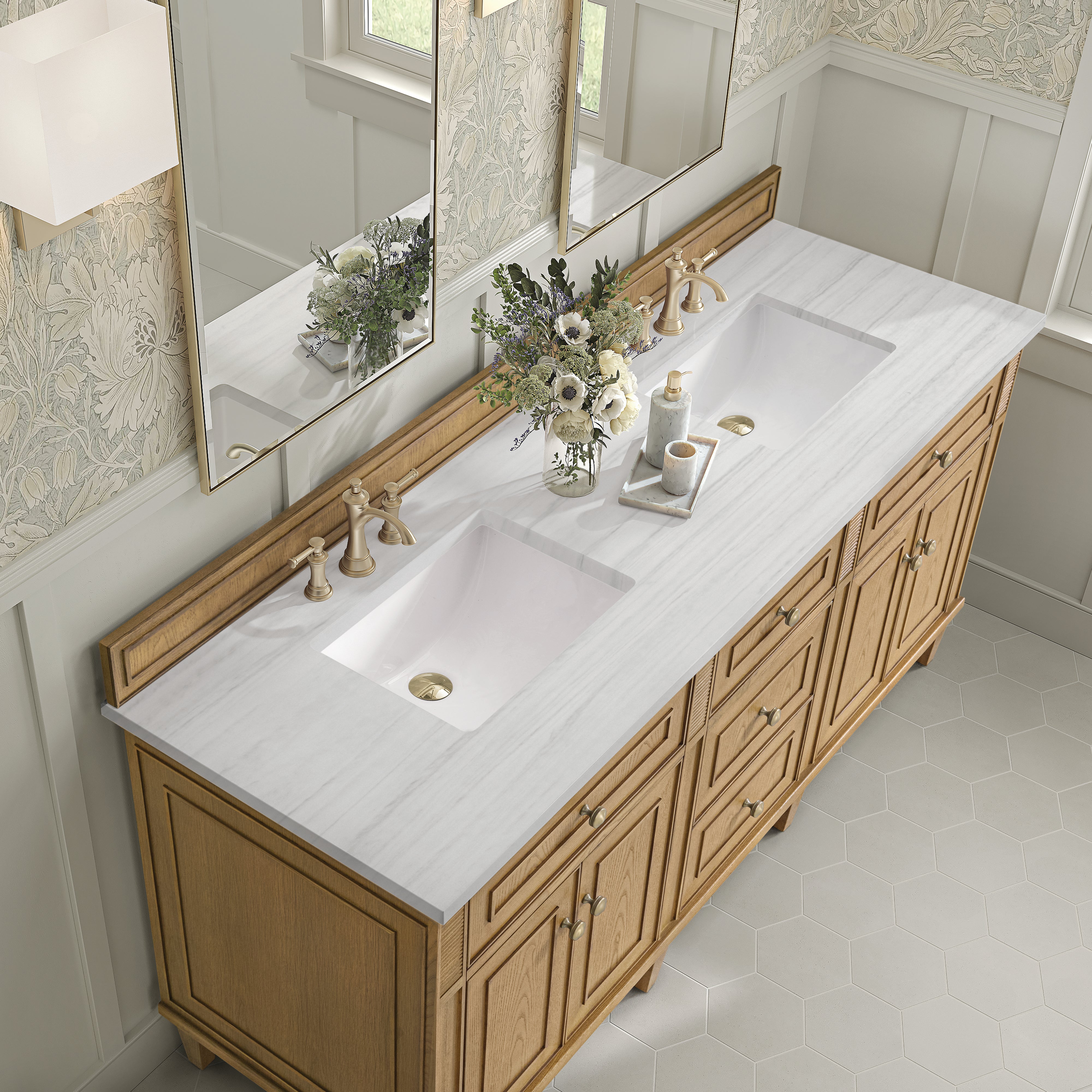arctic fall solid surface top vanity