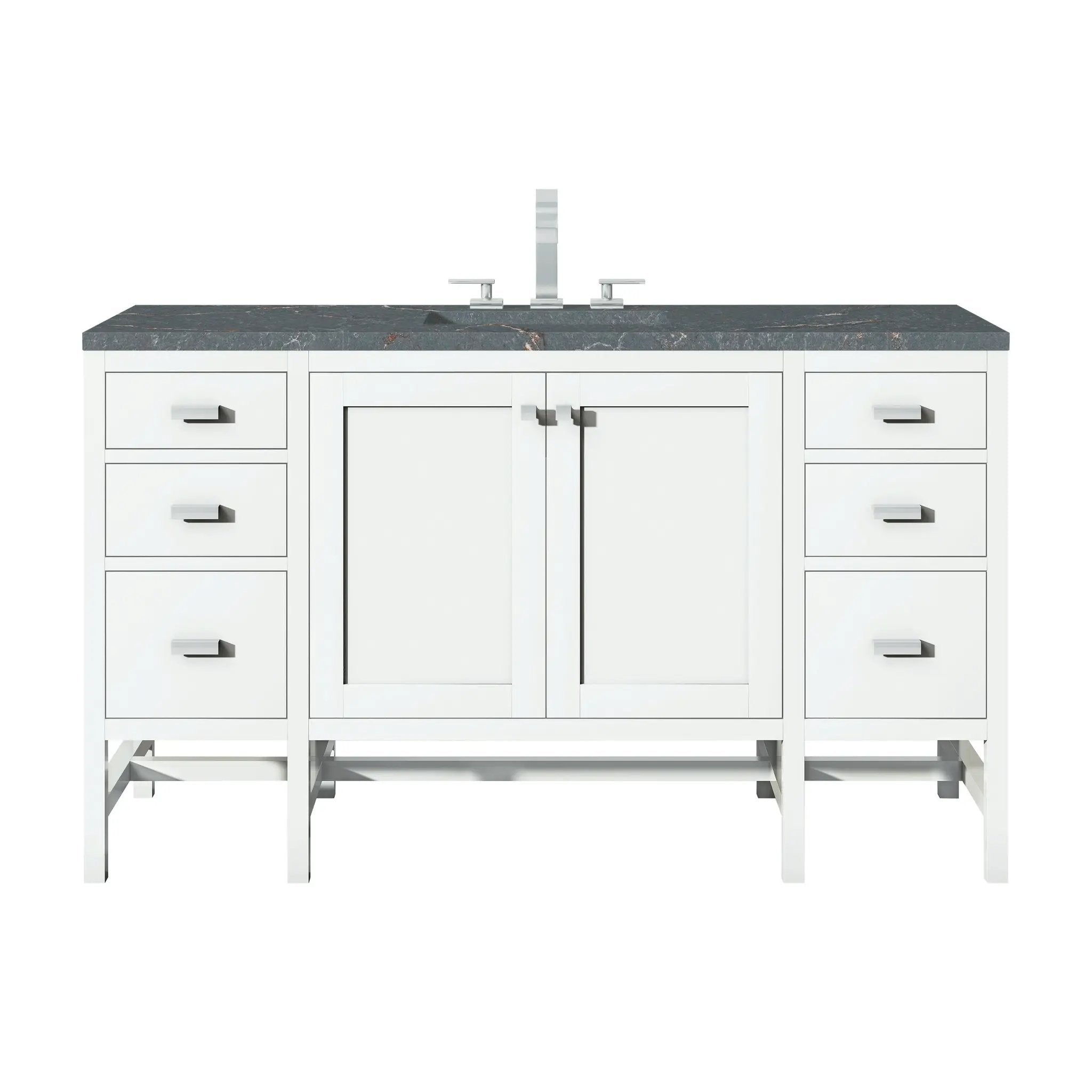 James Martin Addison 60" Single Vanity Set - Glossy White by James Martin Vanities