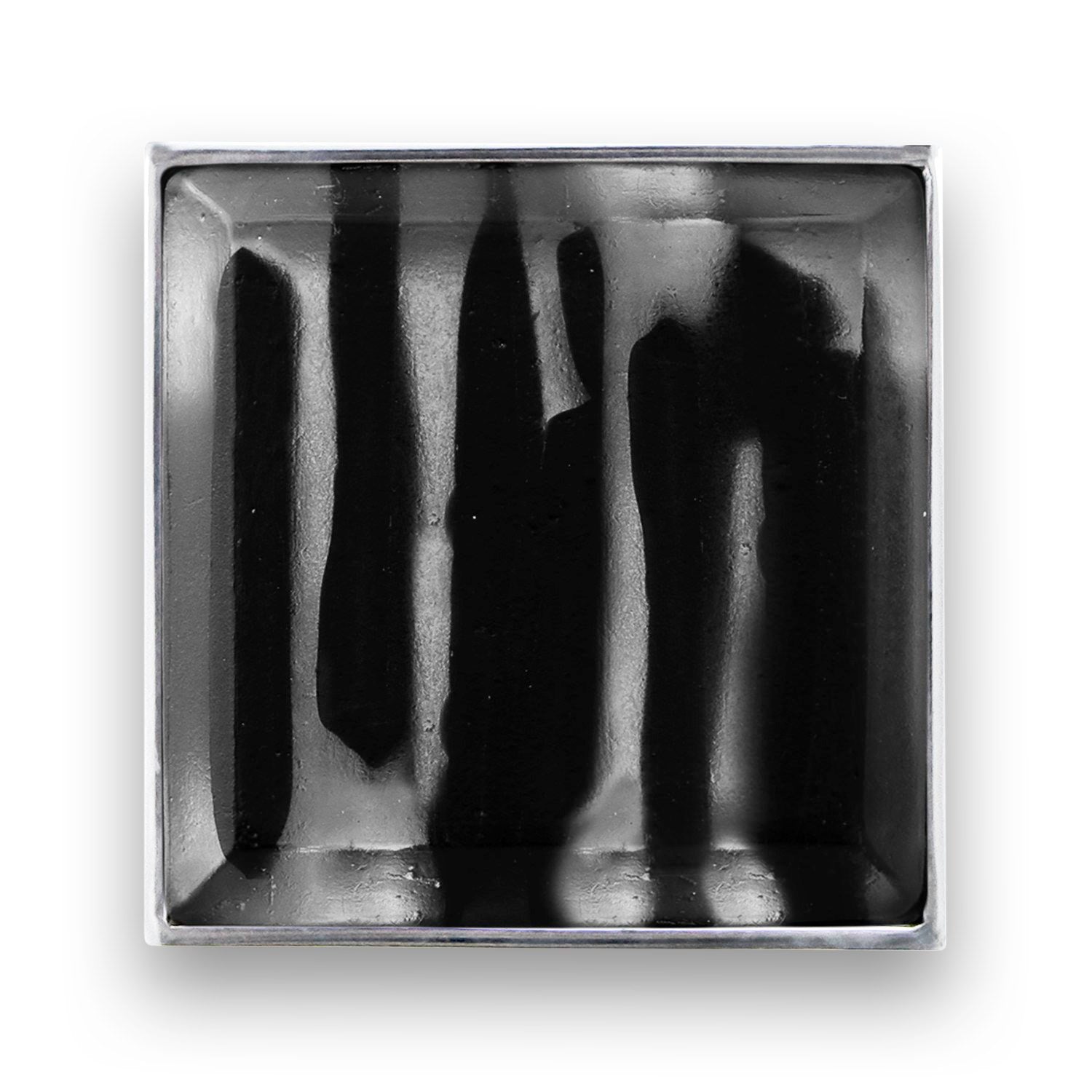 Linkasink 3" Artisan Glass Prism Hardware with Black Tiger Glass