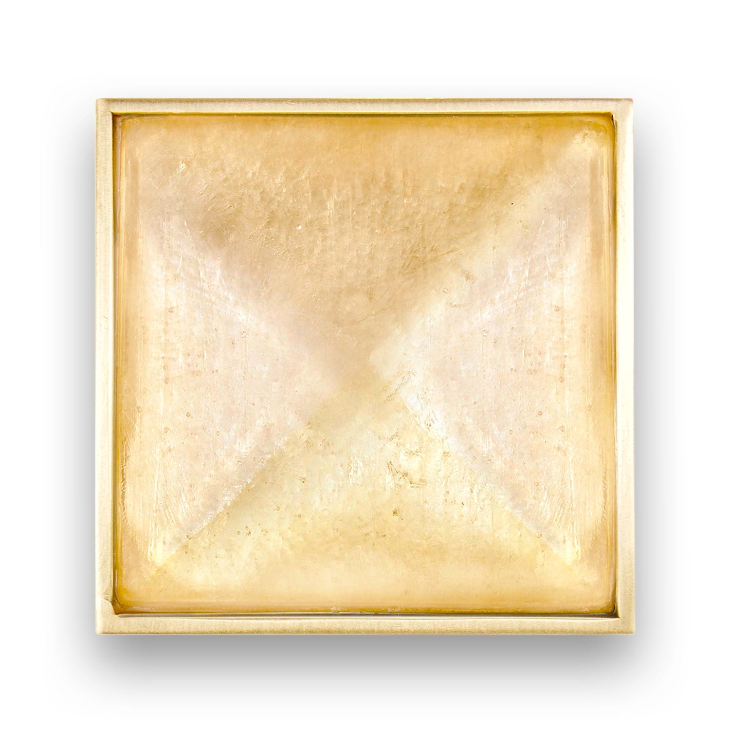 Linkasink 3" Artisan Glass Prism Hardware with Eglomise Glass