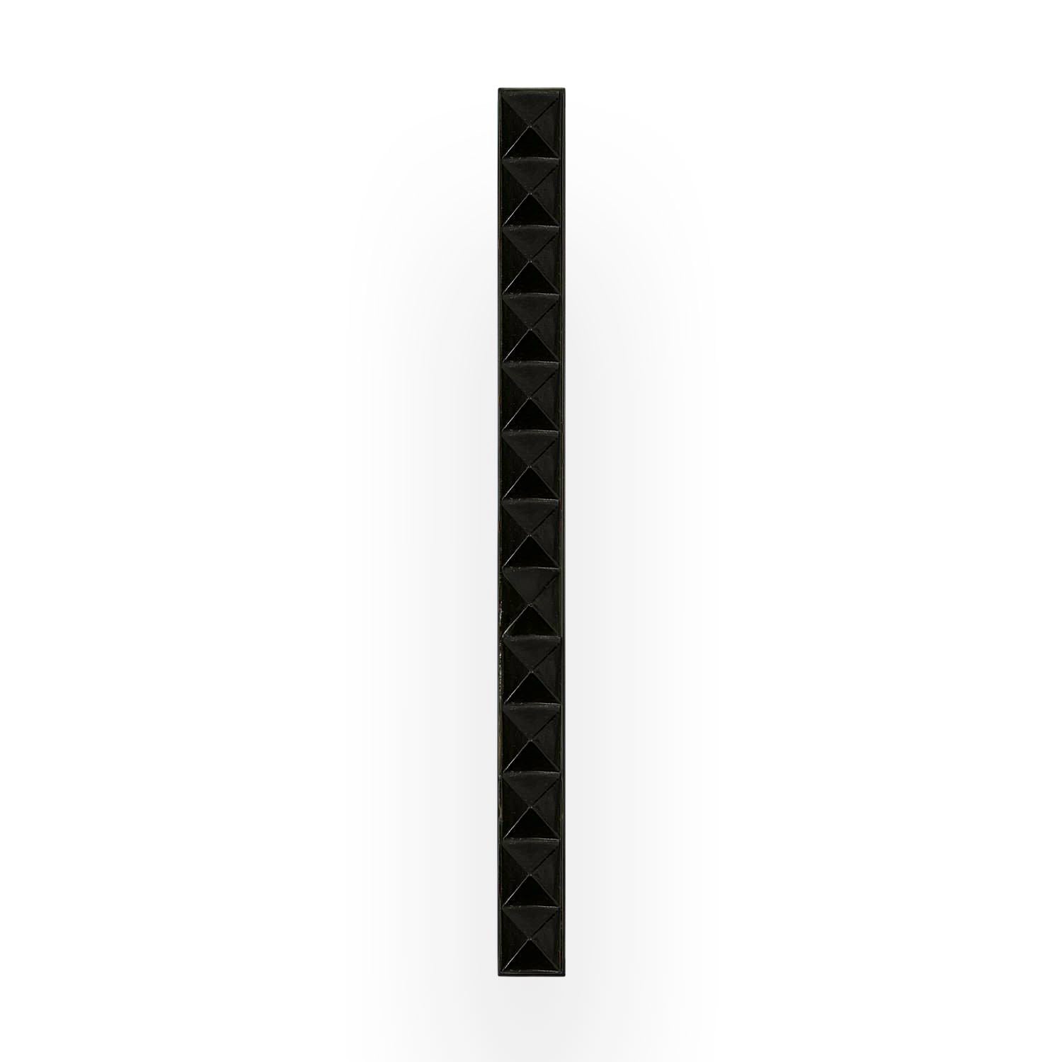 Linkasink 18" Artisan Glass Prism Hardware with Black Pyramid Glass