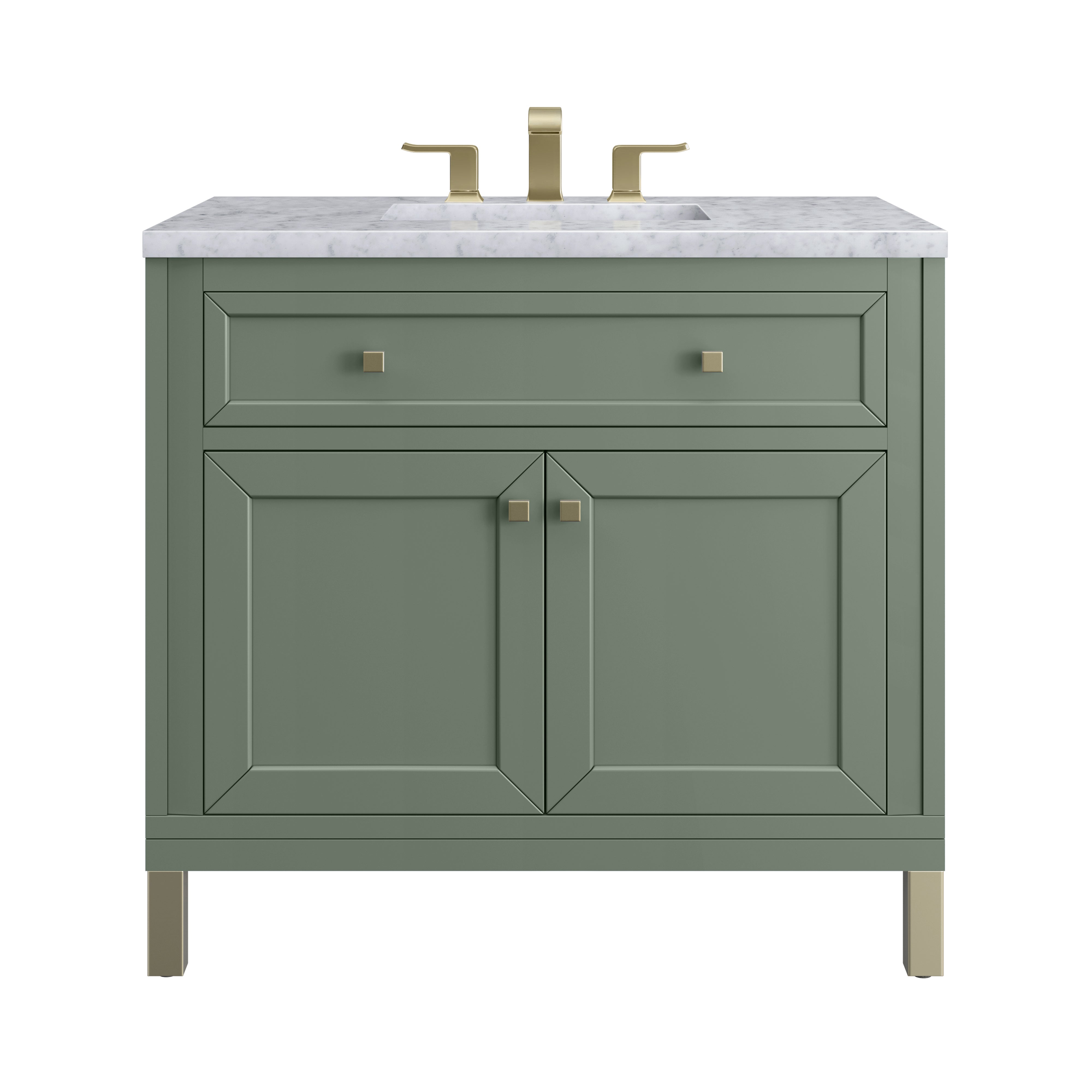 James Martin Vanities Chicago 36" Single Vanity - Smokey Celadon