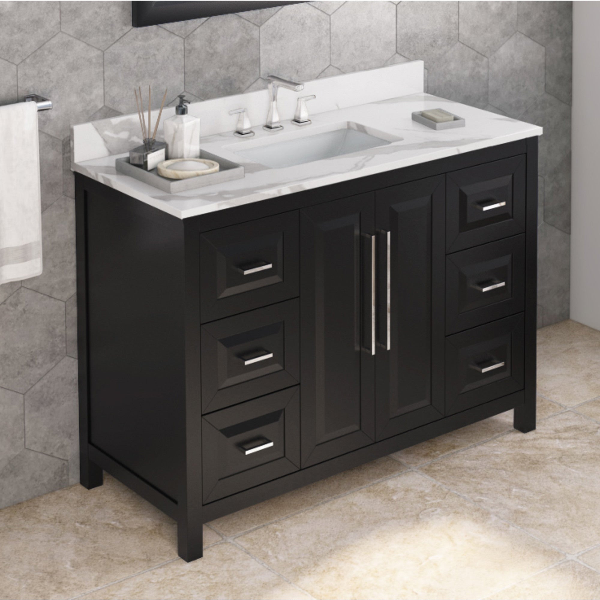 Jeffrey Alexander 48" Cade Vanity Set