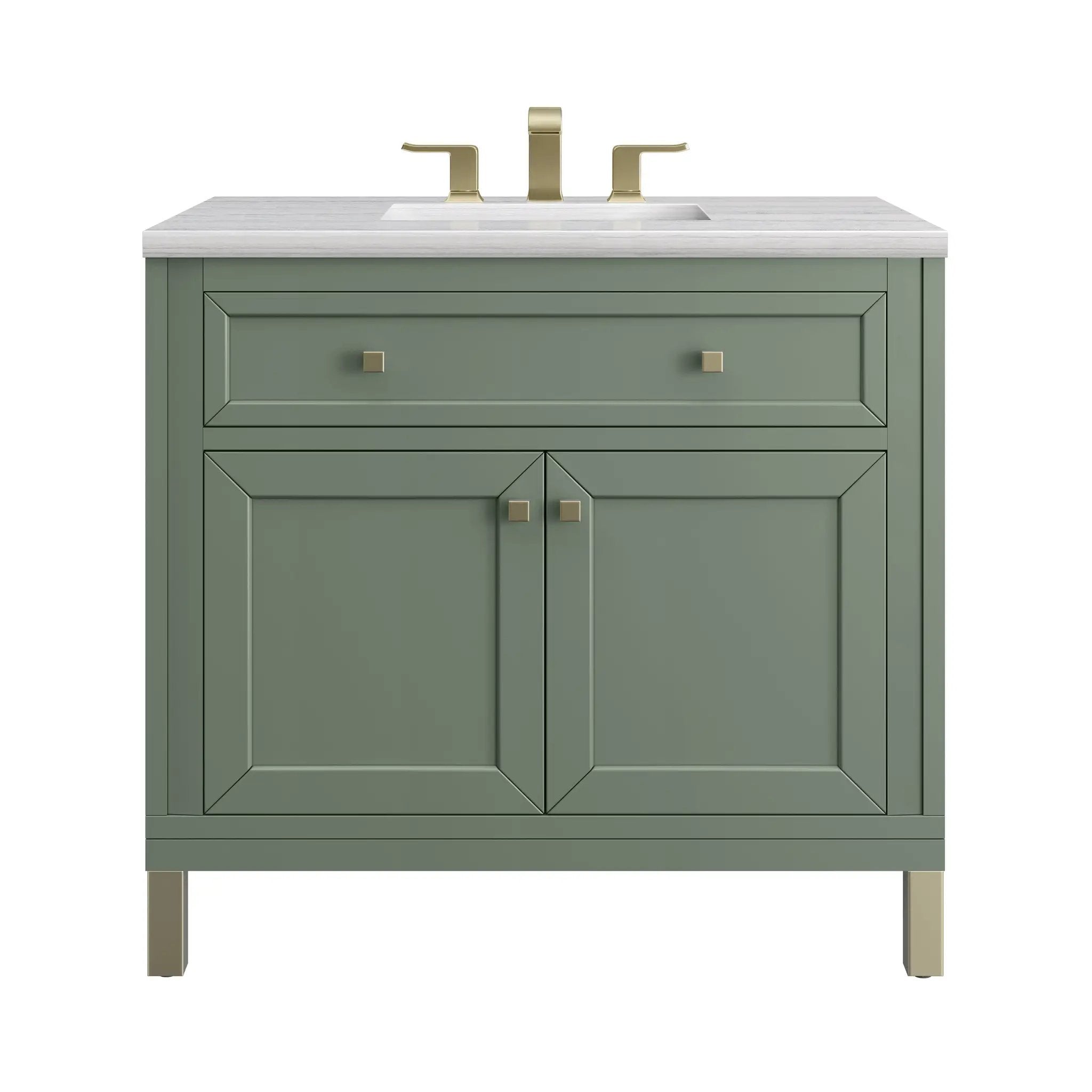James Martin Chicago 36" Single Vanity Set - Smokey Celadon by James Martin Vanities