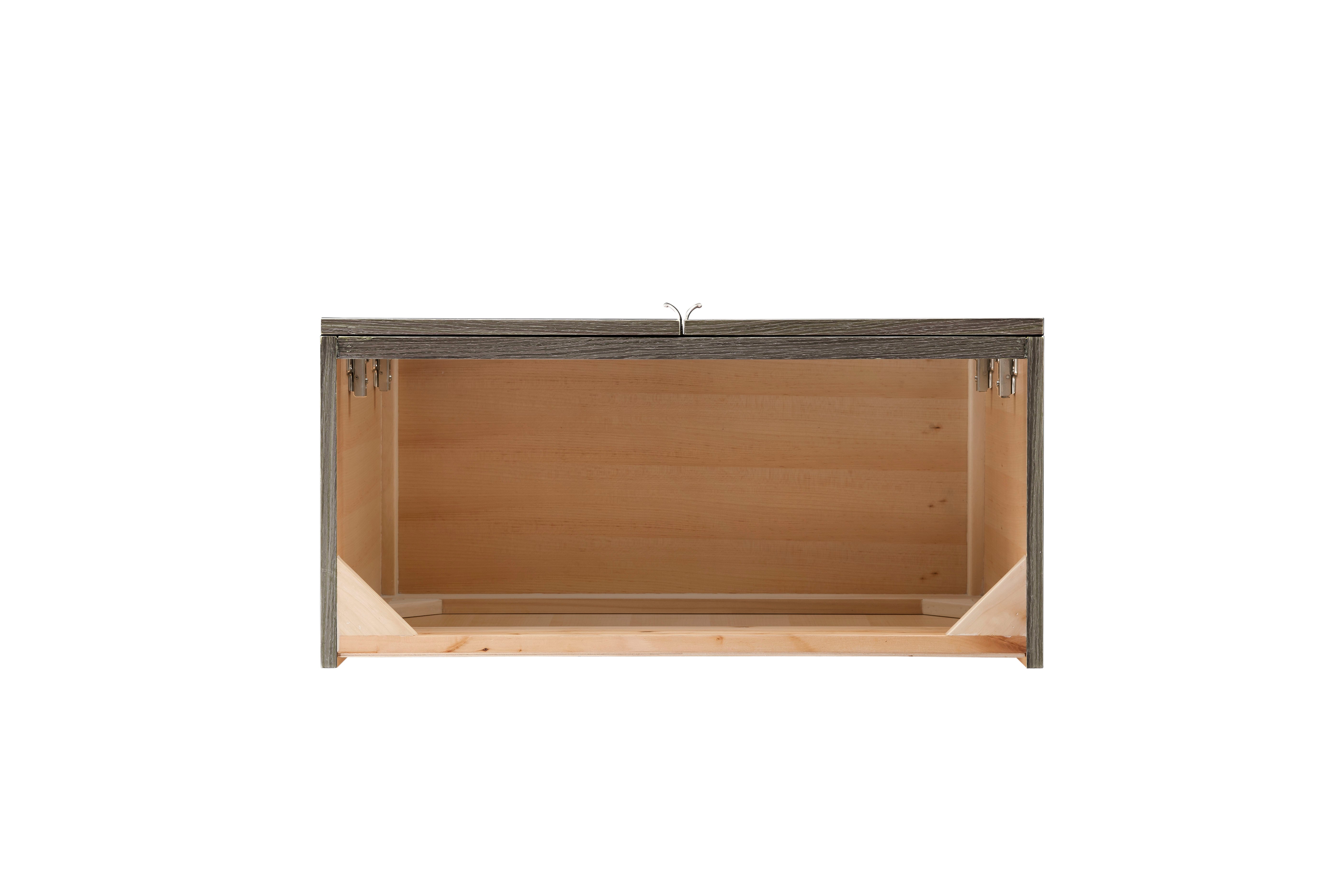 ash gray single vanity cabinet