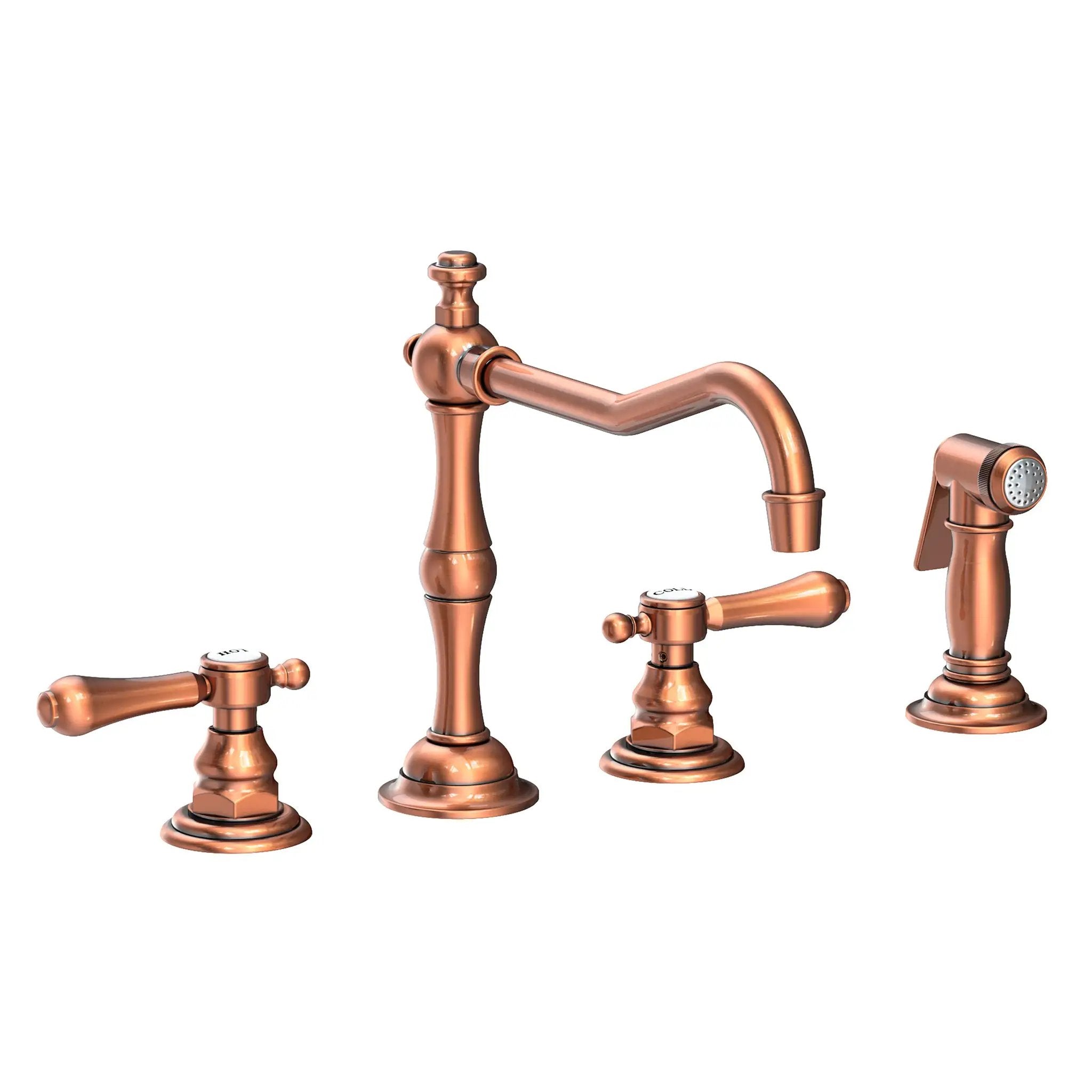 Newport Brass Chesterfield Kitchen Faucet with Side Spray by Newport Brass