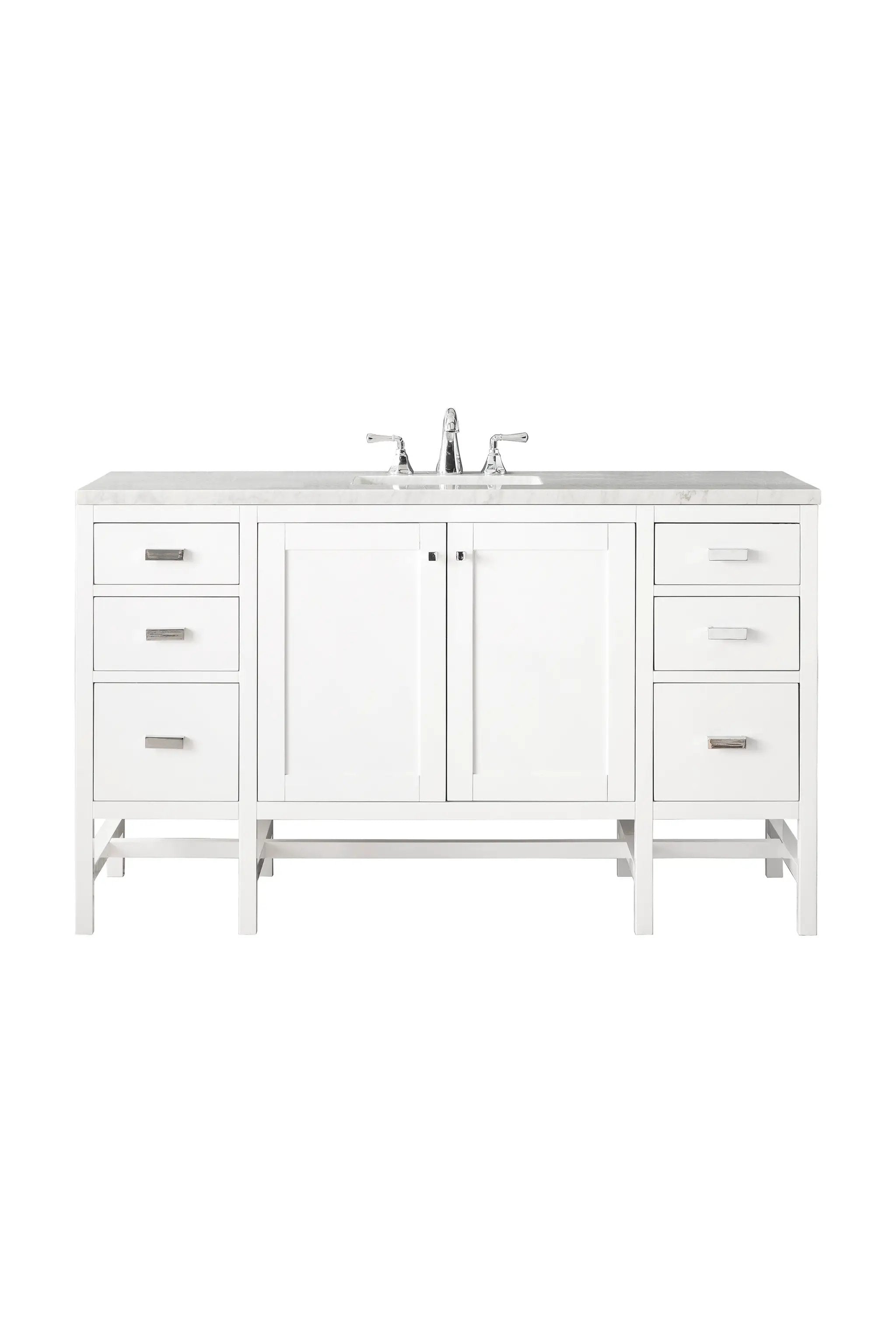 James Martin Addison 60" Single Vanity Set - Glossy White by James Martin Vanities