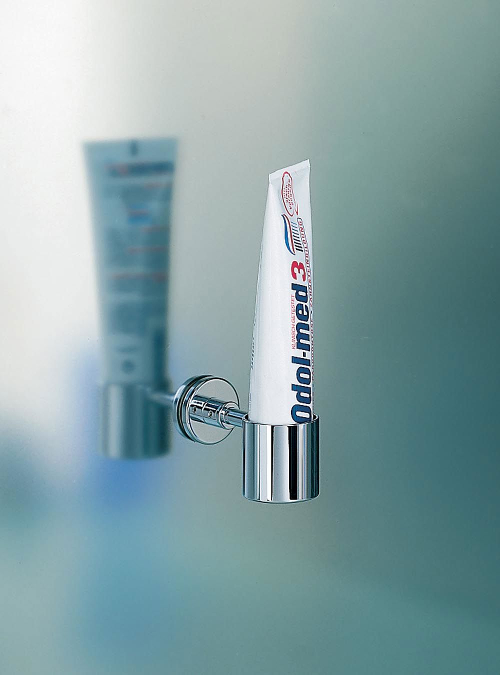 chrome toothpaste holder