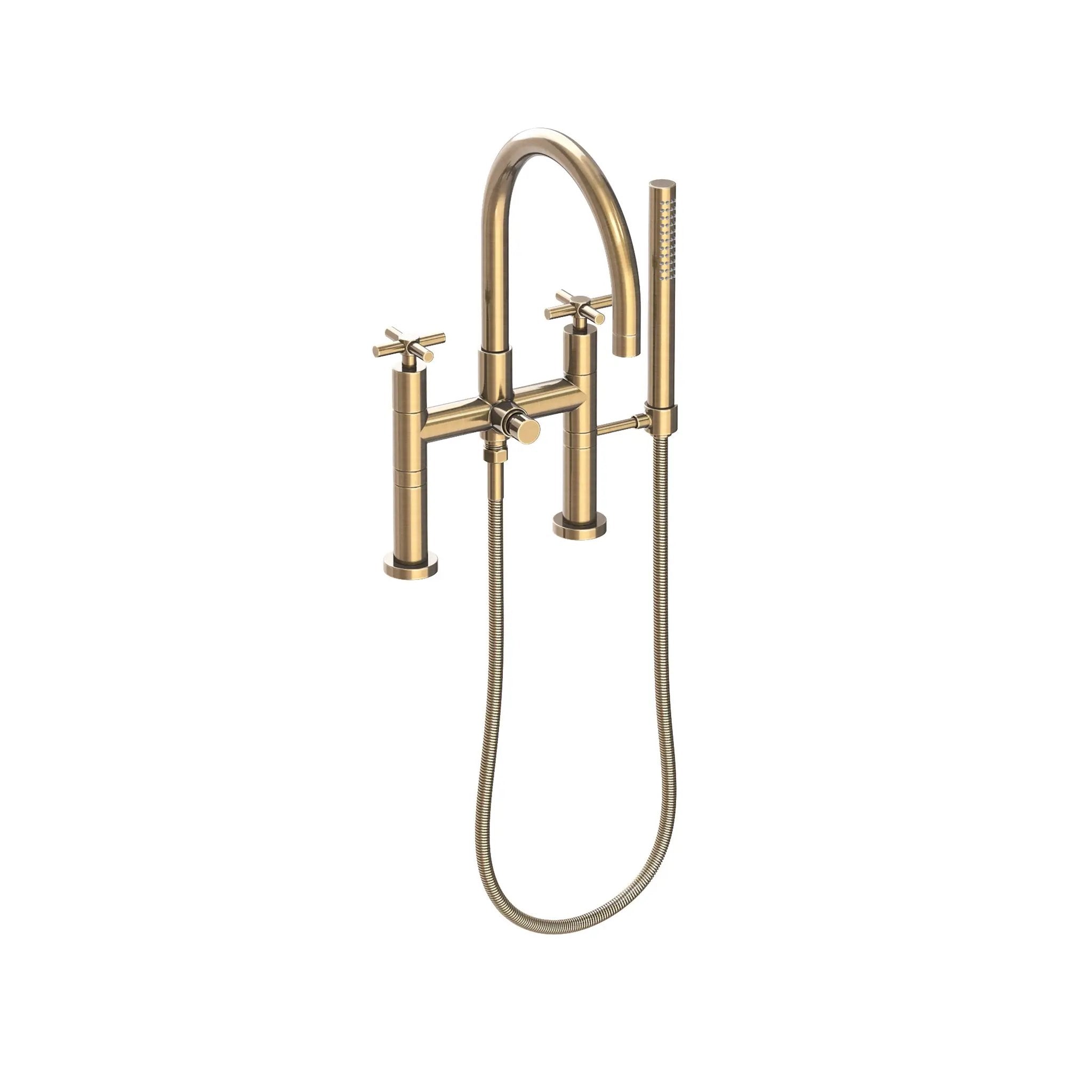 Newport Brass East Linear Exposed Tub & Hand Shower Set - Deck Mount by Newport Brass